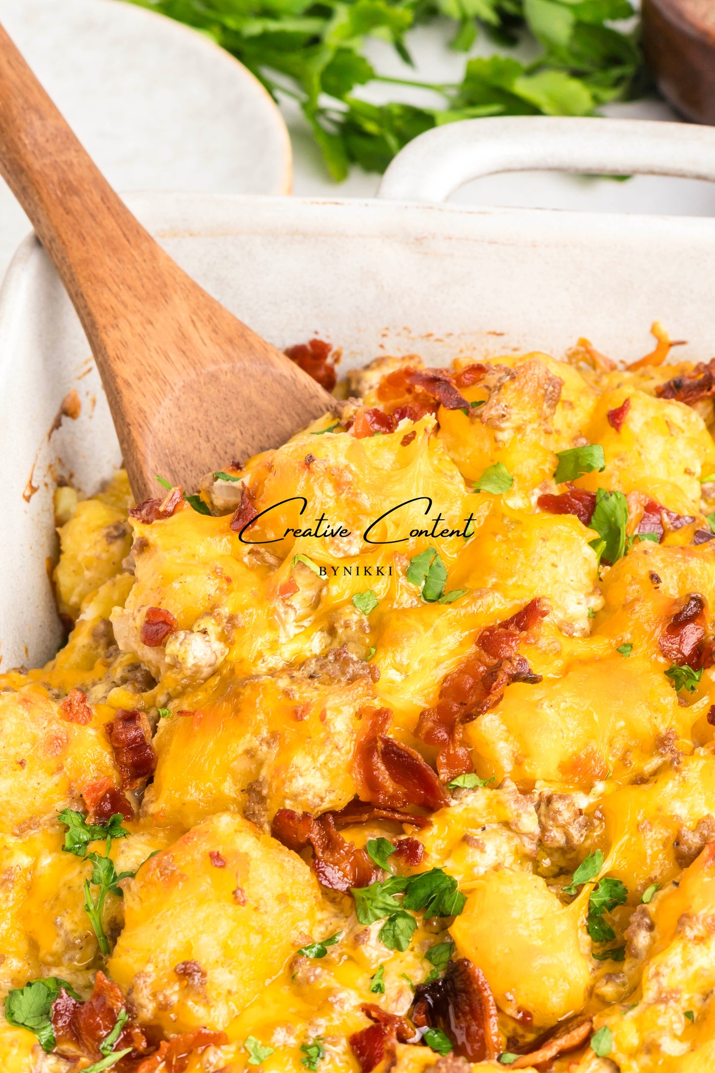 Cheeseburger Tater Tot Casserole - Exclusive