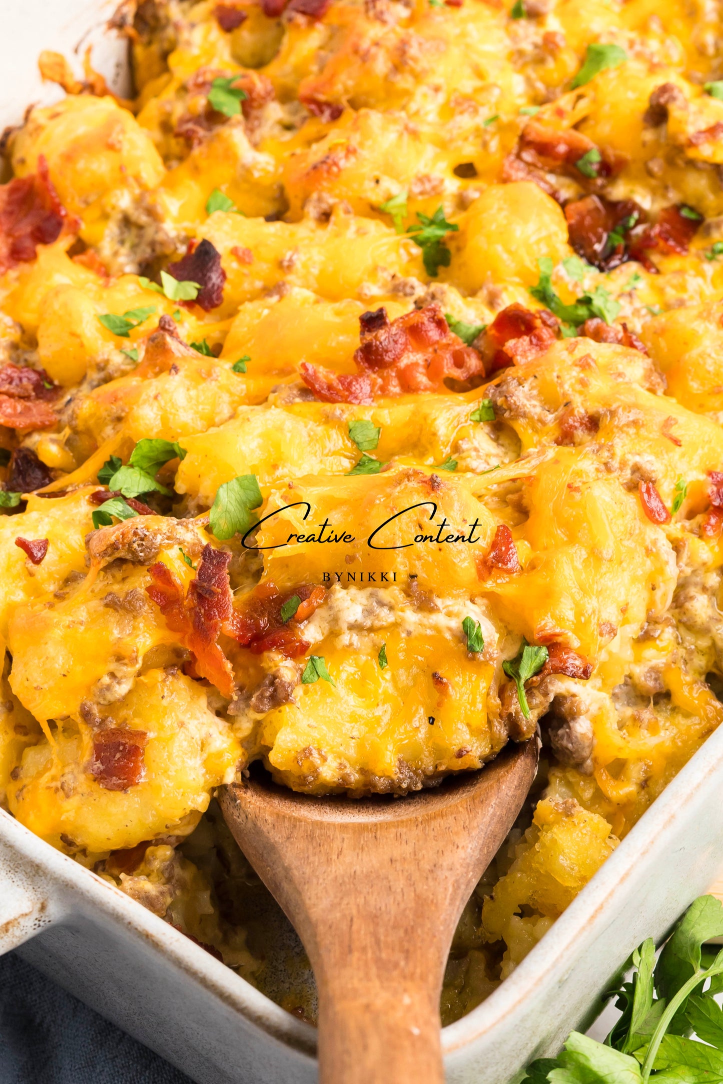 Cheeseburger Tater Tot Casserole - Exclusive