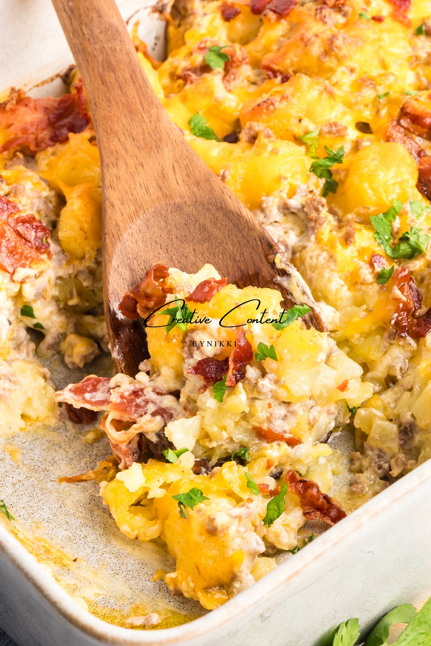 Cheeseburger Tater Tot Casserole - Exclusive