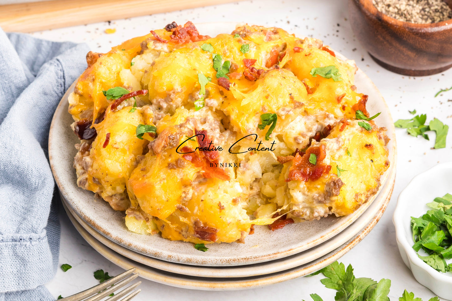 Cheeseburger Tater Tot Casserole - Exclusive