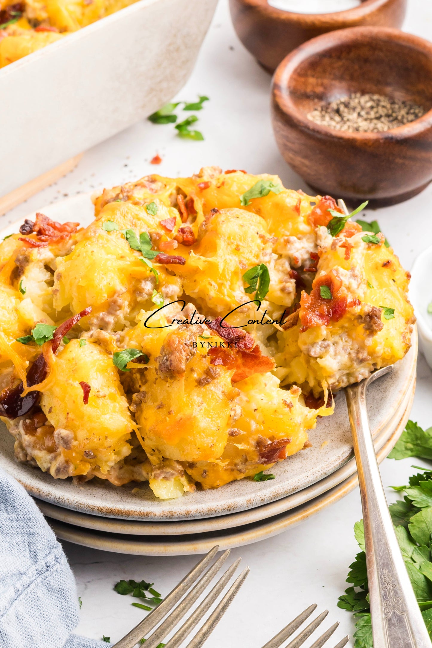 Cheeseburger Tater Tot Casserole - Exclusive