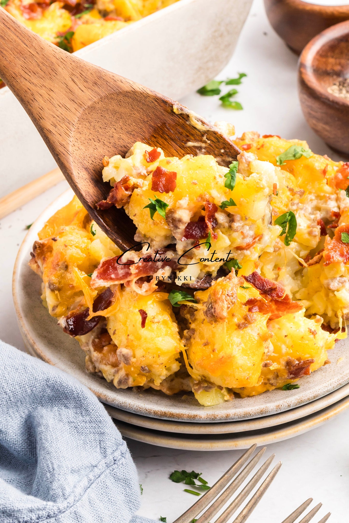 Cheeseburger Tater Tot Casserole - Exclusive