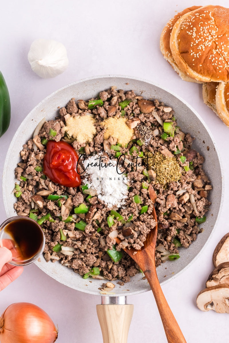 Cheesesteak Sloppy Joes   -  Set 3 of 3