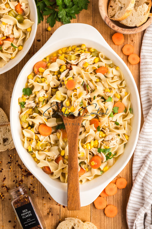Rotisserie Chicken Noodle Soup  - Set 2 of 2