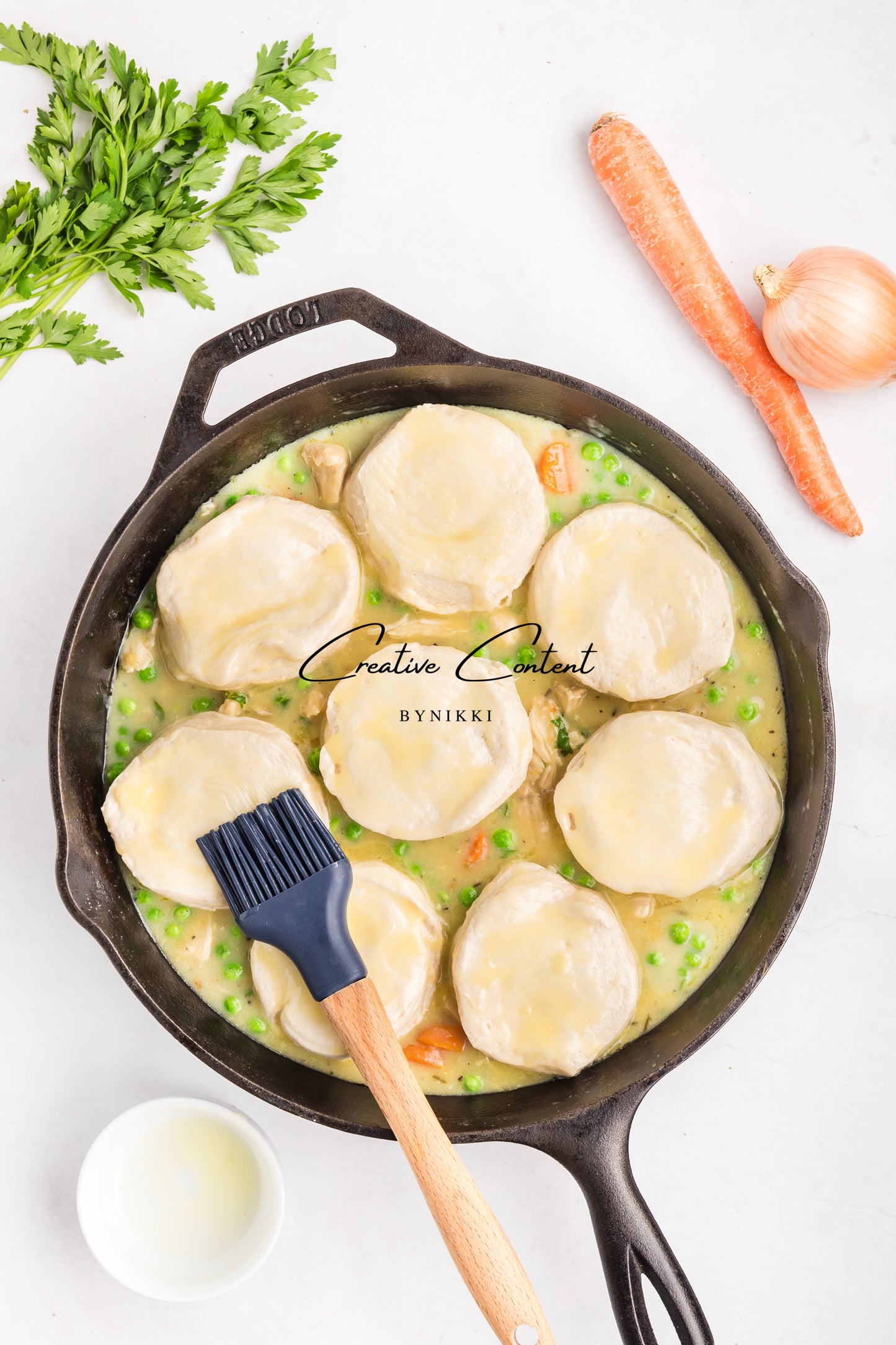 Chicken Pot Pie With Biscuits - Exclusive