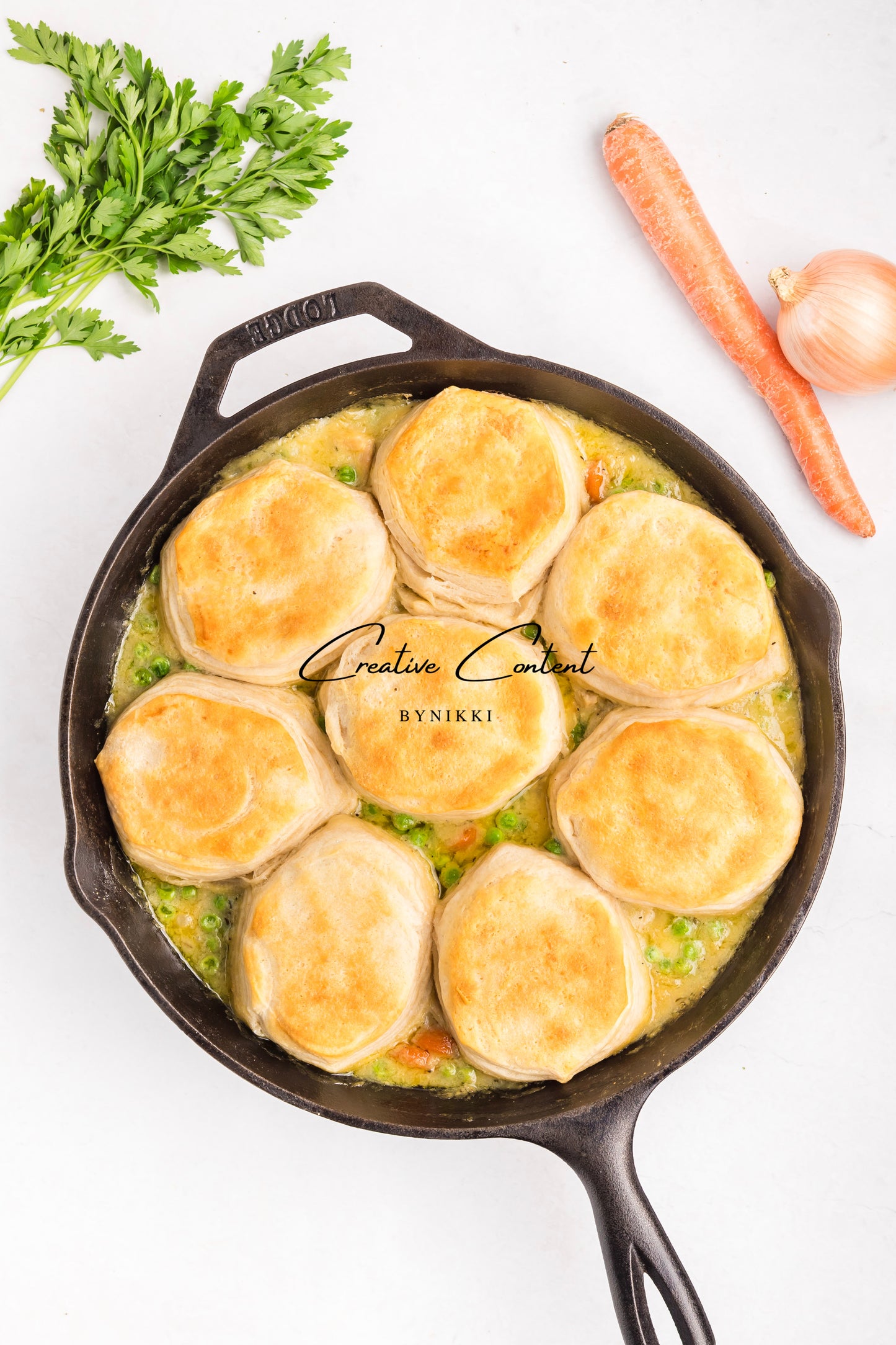 Chicken Pot Pie With Biscuits - Exclusive