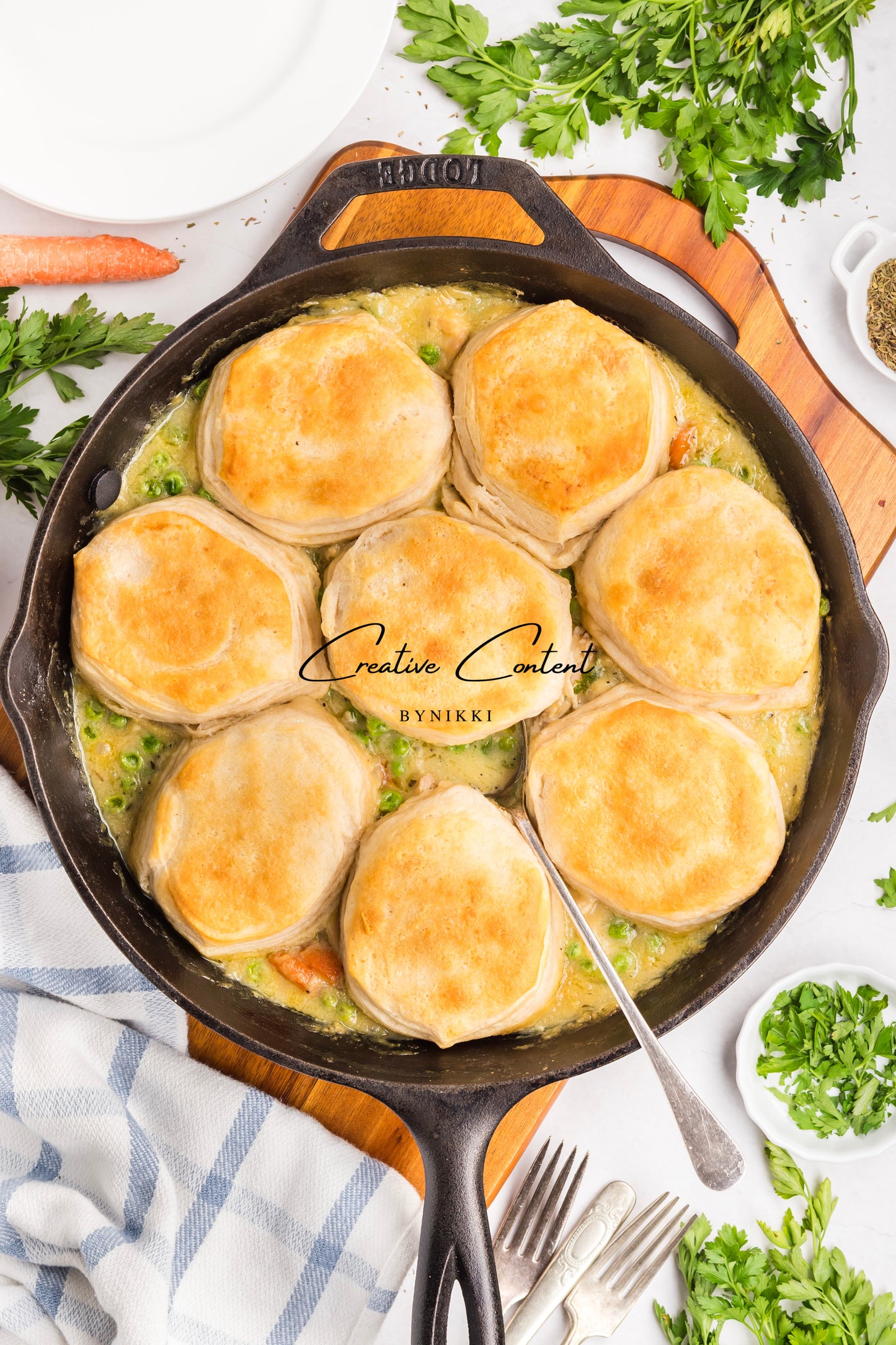 Chicken Pot Pie With Biscuits - Exclusive