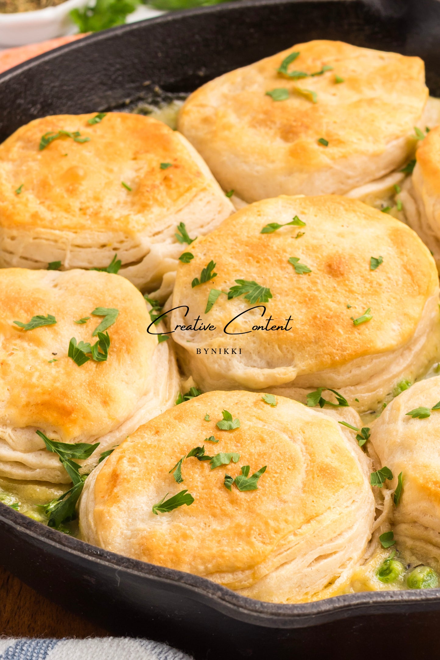 Chicken Pot Pie With Biscuits - Exclusive