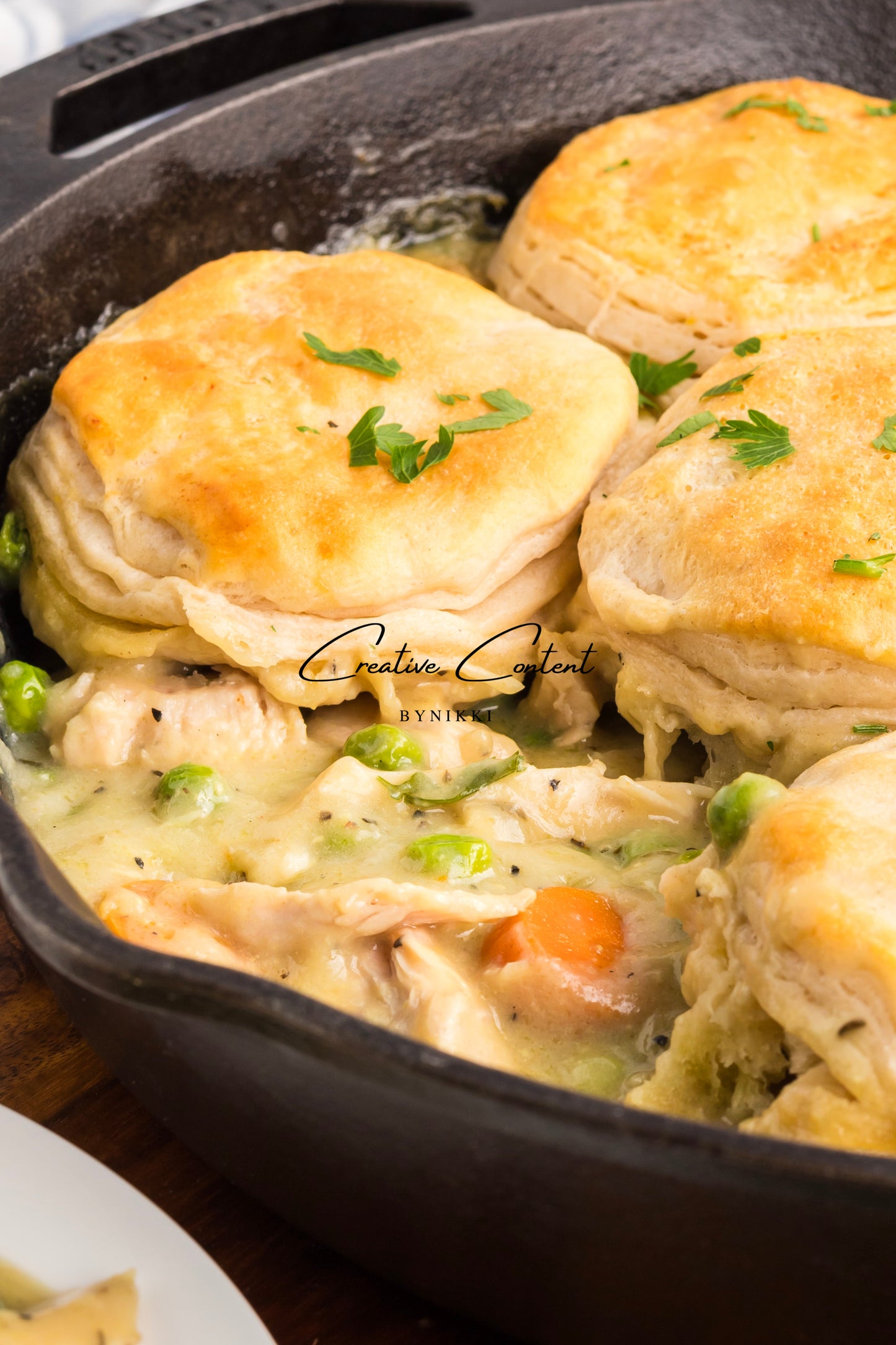 Chicken Pot Pie With Biscuits - Exclusive