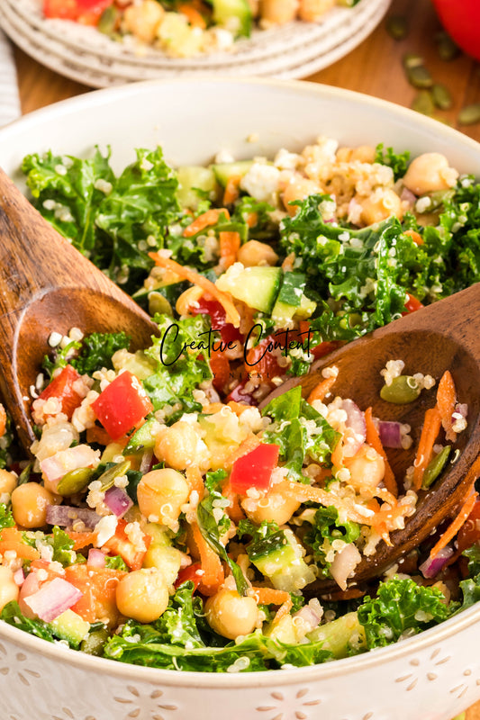 Chickpea Kale Salad - Set 2 of 2