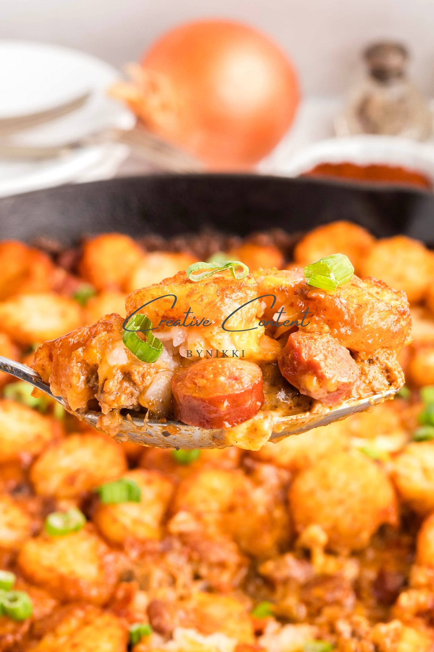 Chili Cheese Tater Tot Casserole -  Exclusive