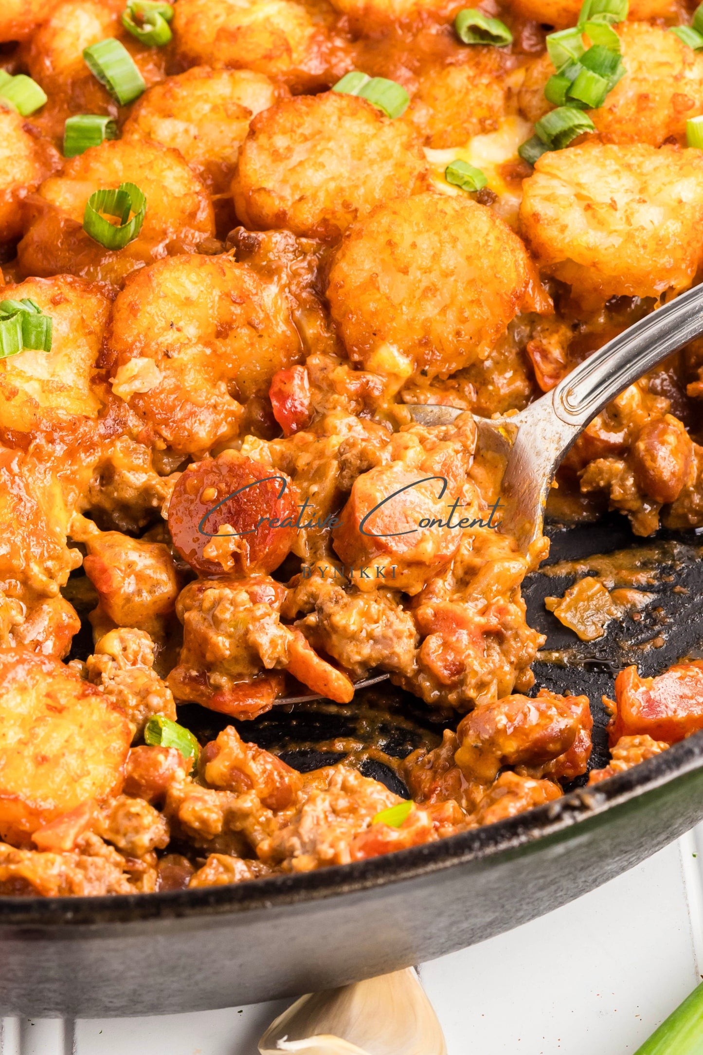 Chili Cheese Tater Tot Casserole -  Exclusive