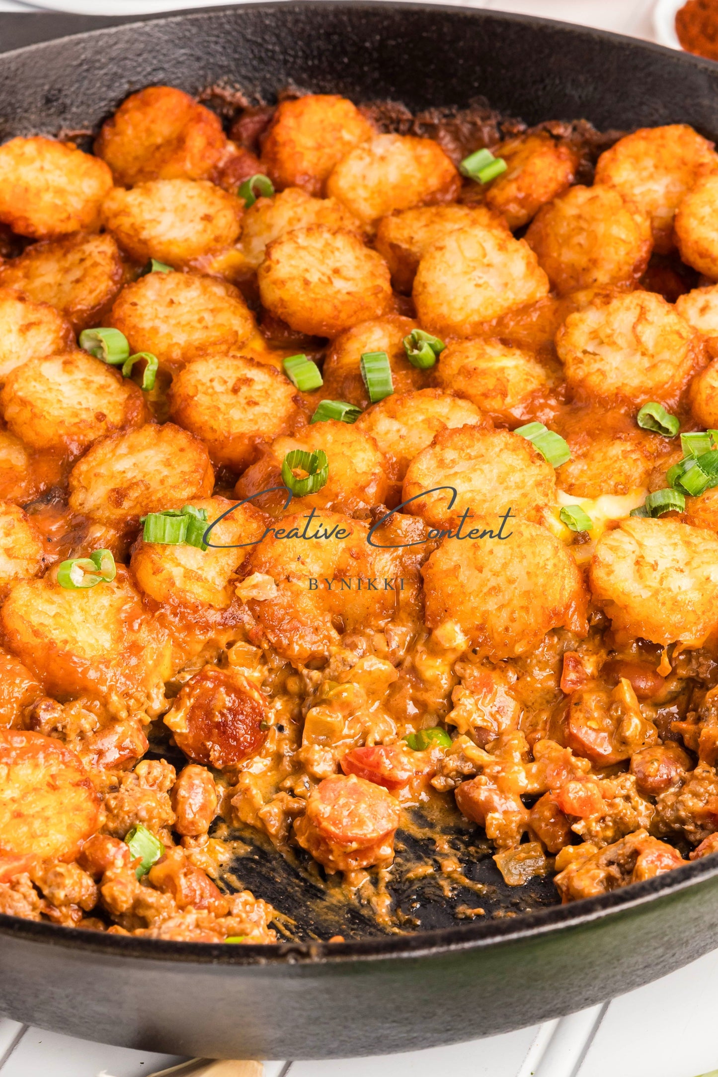 Chili Cheese Tater Tot Casserole -  Exclusive