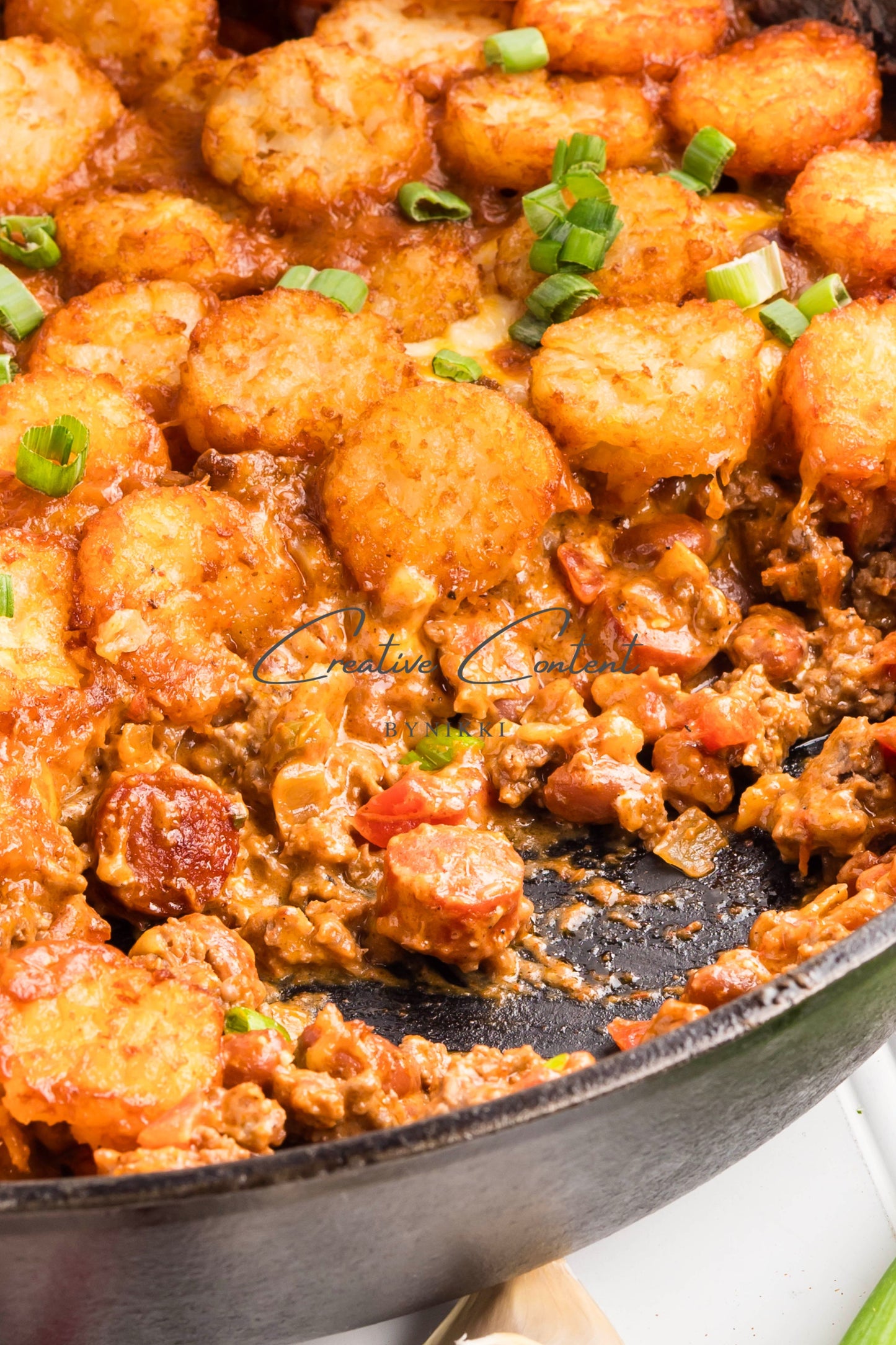 Chili Cheese Tater Tot Casserole -  Exclusive