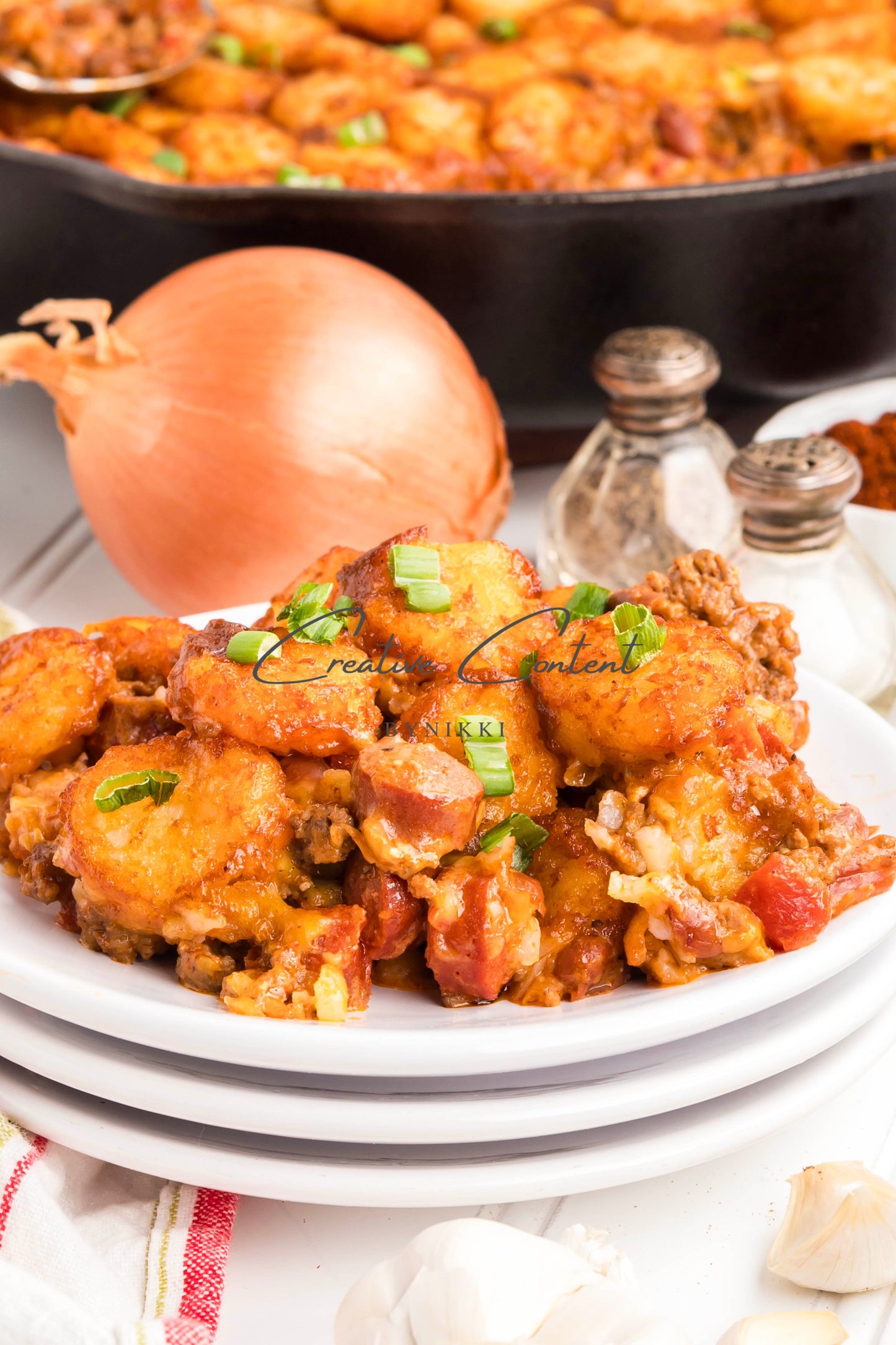 Chili Cheese Tater Tot Casserole -  Exclusive