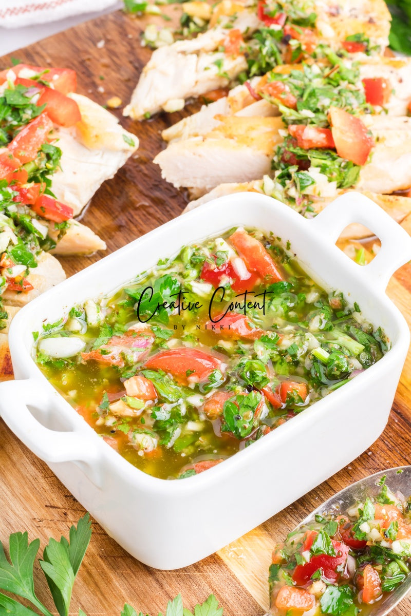 Chimichurri With Red Bell Peppers - Exclusive