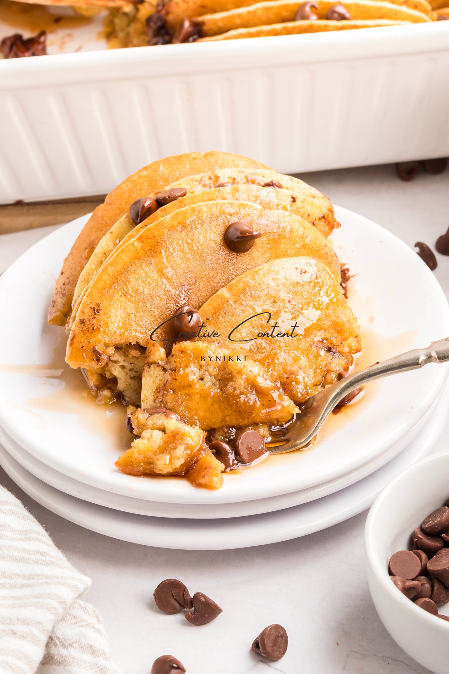 Chocolate Chip Pancake Casserole - Exclusive