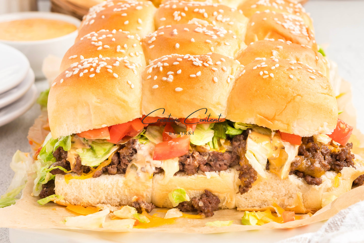 Chopped Cheese Sliders - Exclusive