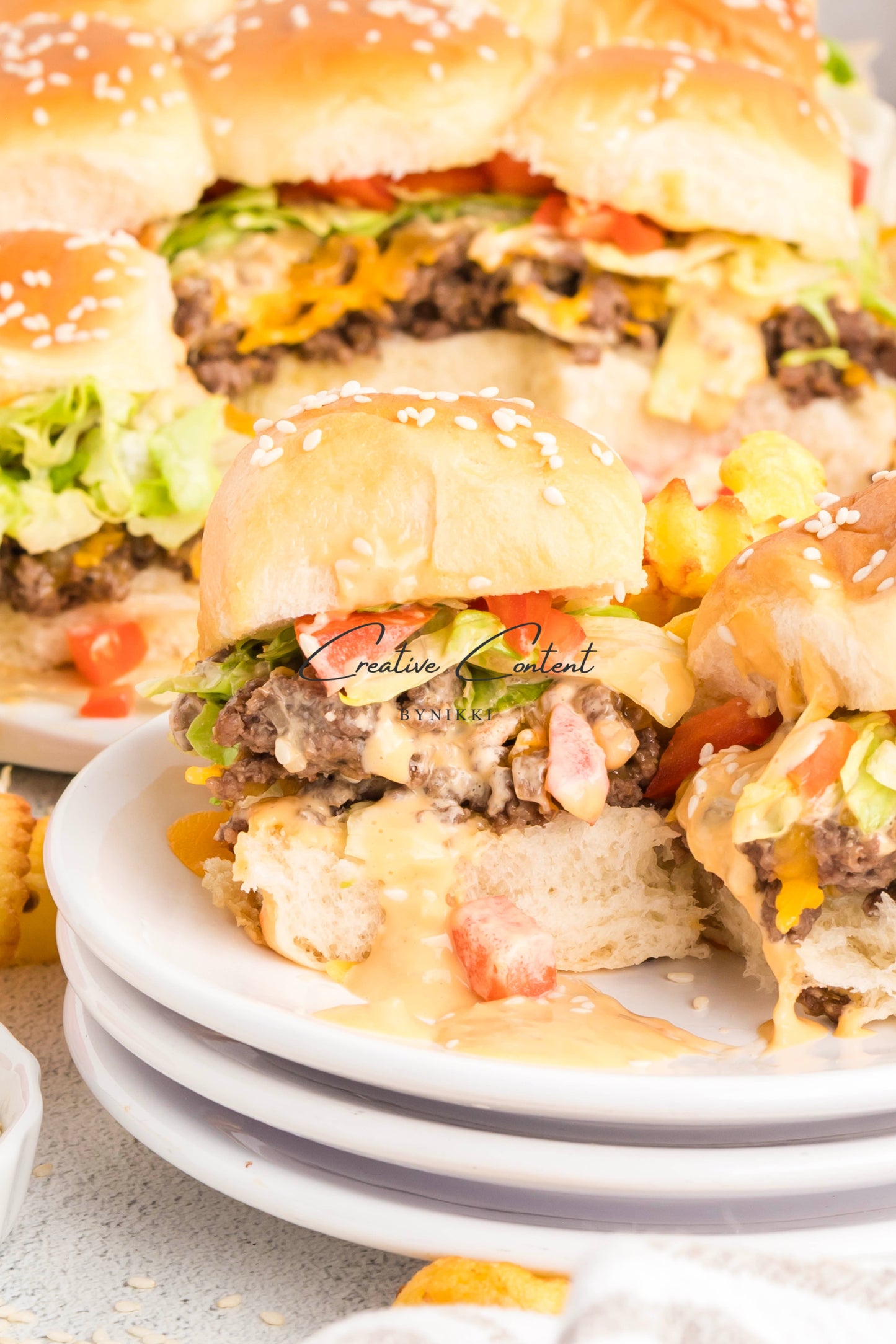 Chopped Cheese Sliders - Exclusive