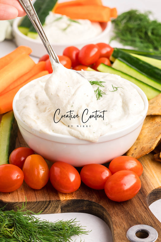 Whipped Cottage Cheese Ranch Dip - Set 1 of 2