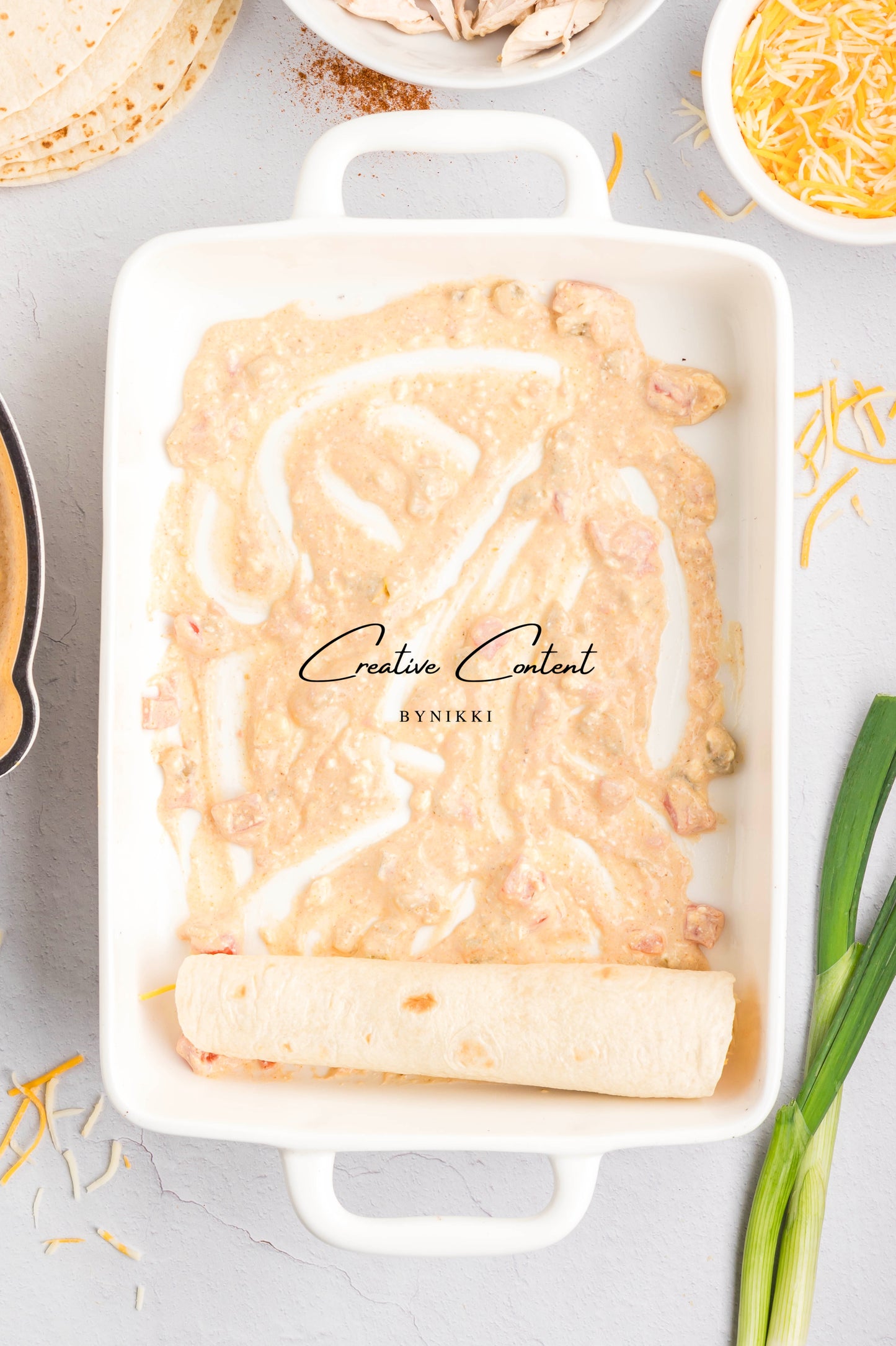 Cream Cheese Chicken Enchiladas   - Exclusive