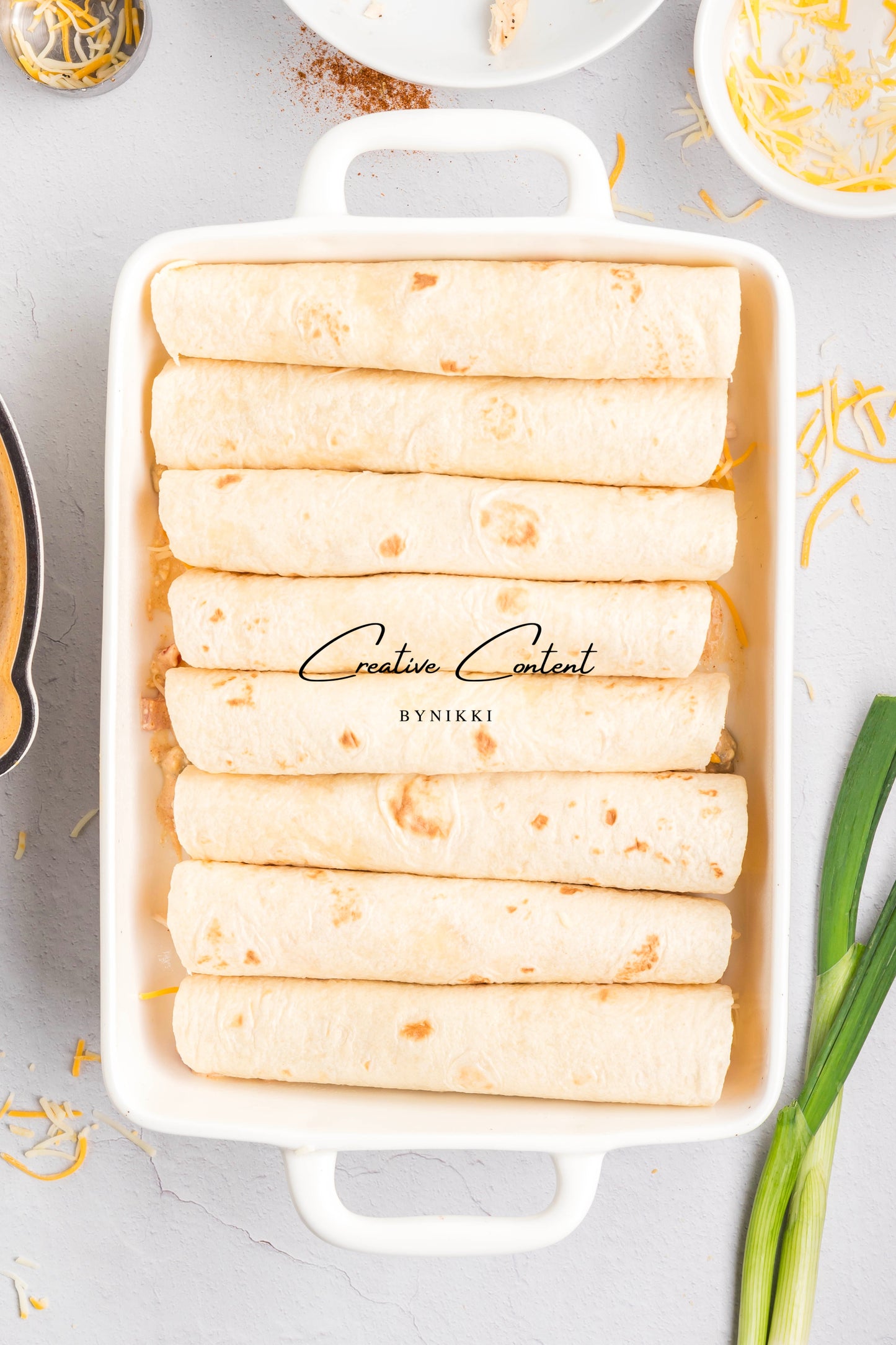 Cream Cheese Chicken Enchiladas   - Exclusive