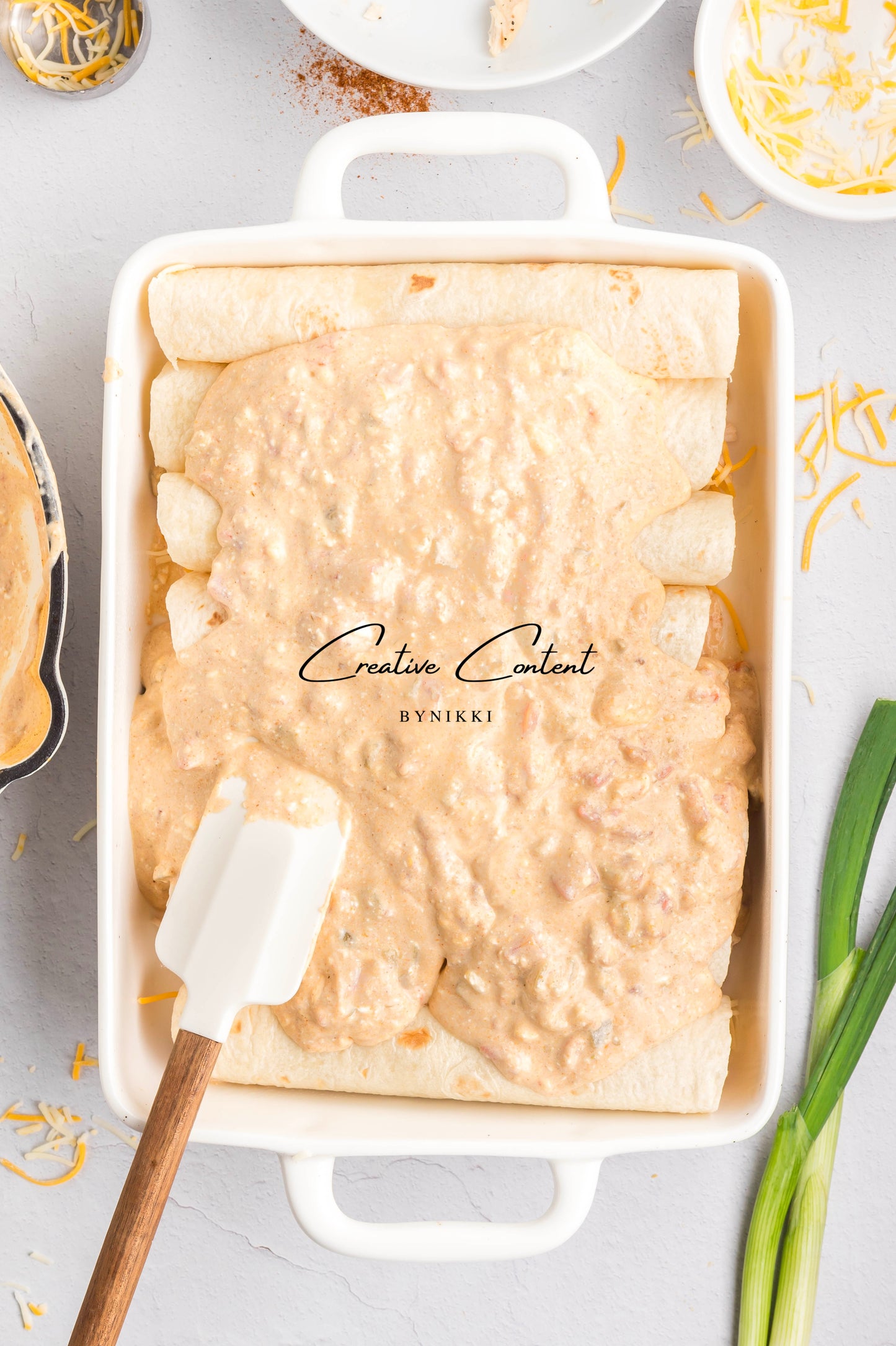 Cream Cheese Chicken Enchiladas   - Exclusive