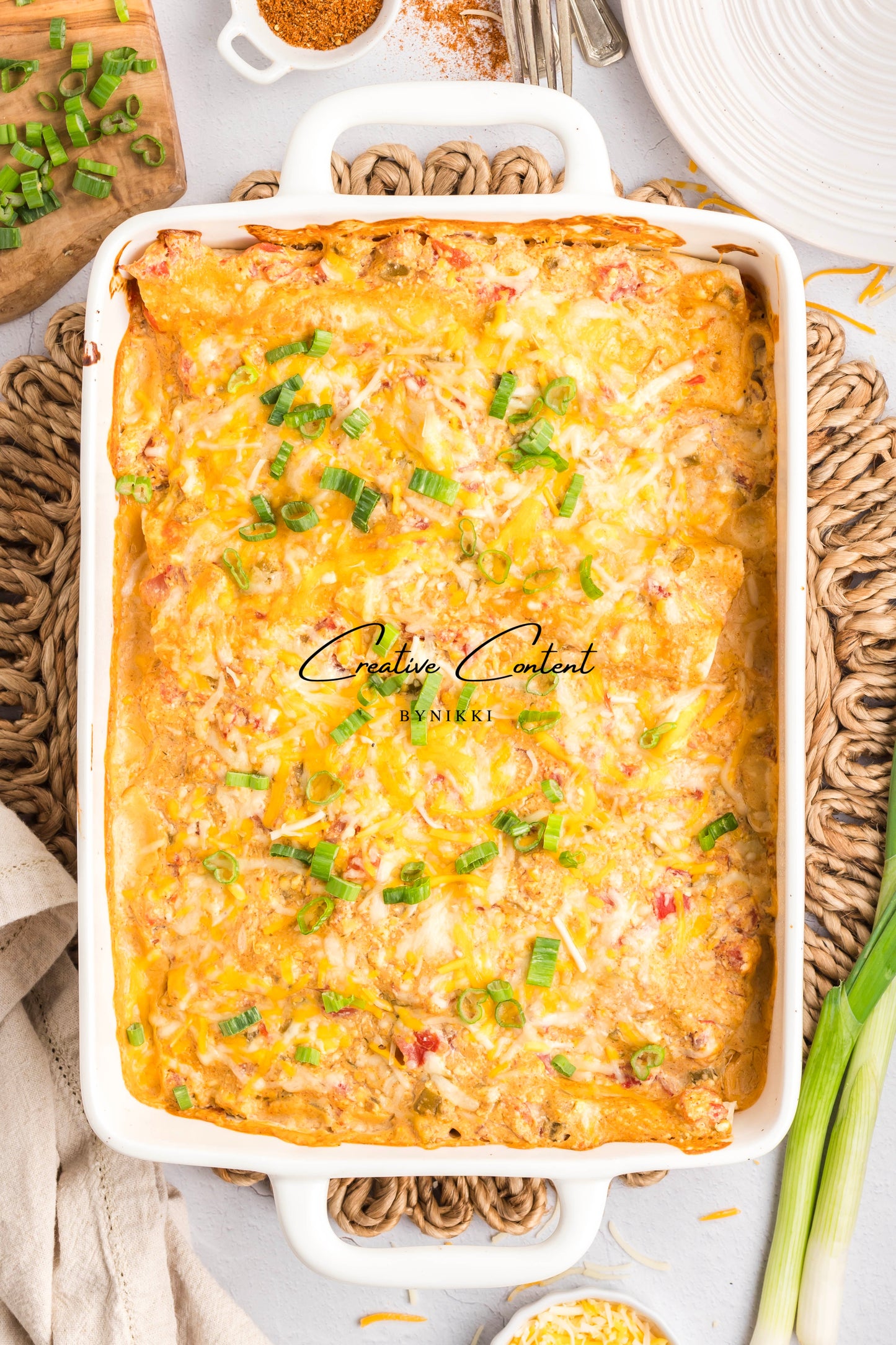 Cream Cheese Chicken Enchiladas   - Exclusive