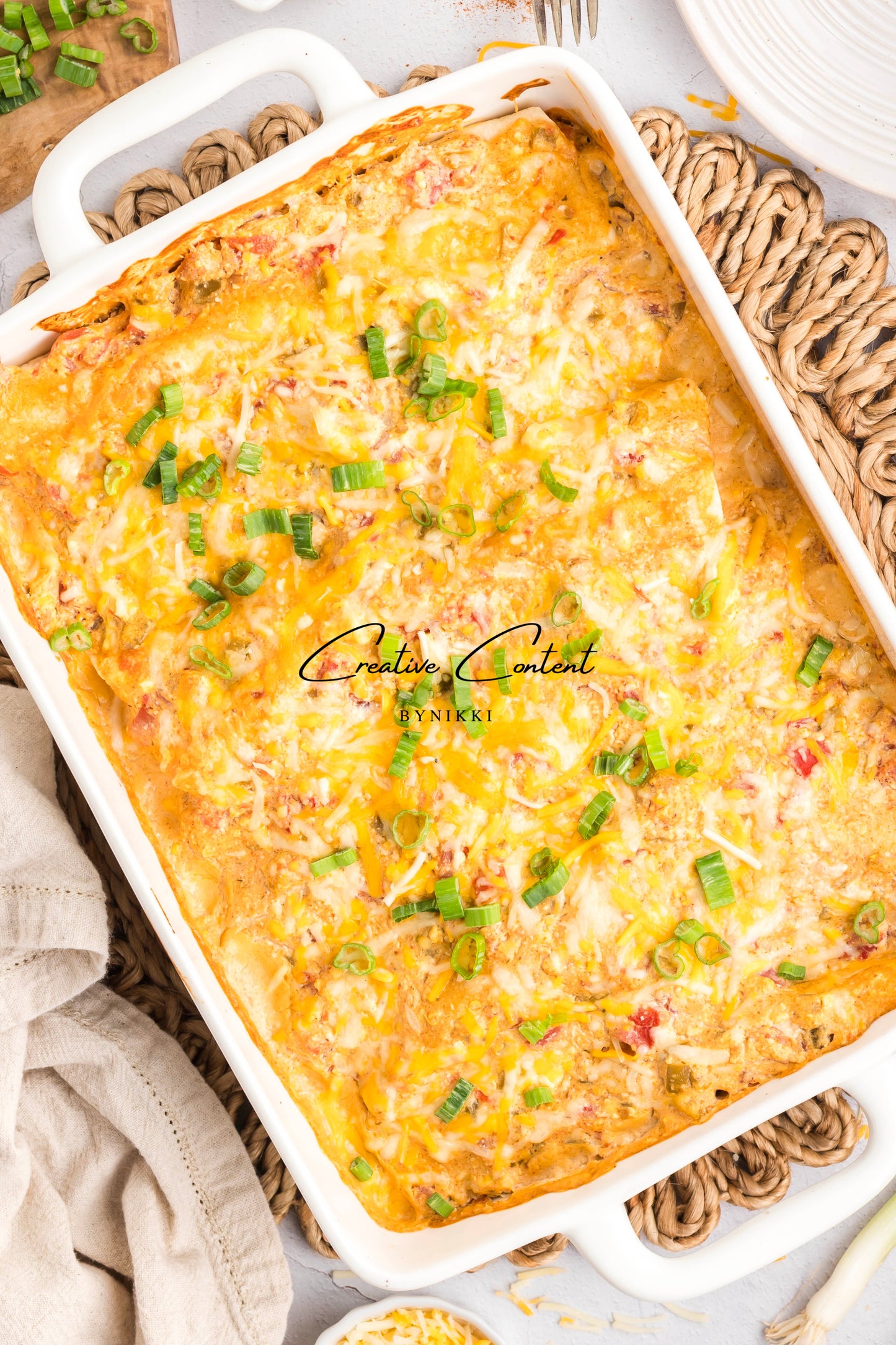 Cream Cheese Chicken Enchiladas   - Exclusive