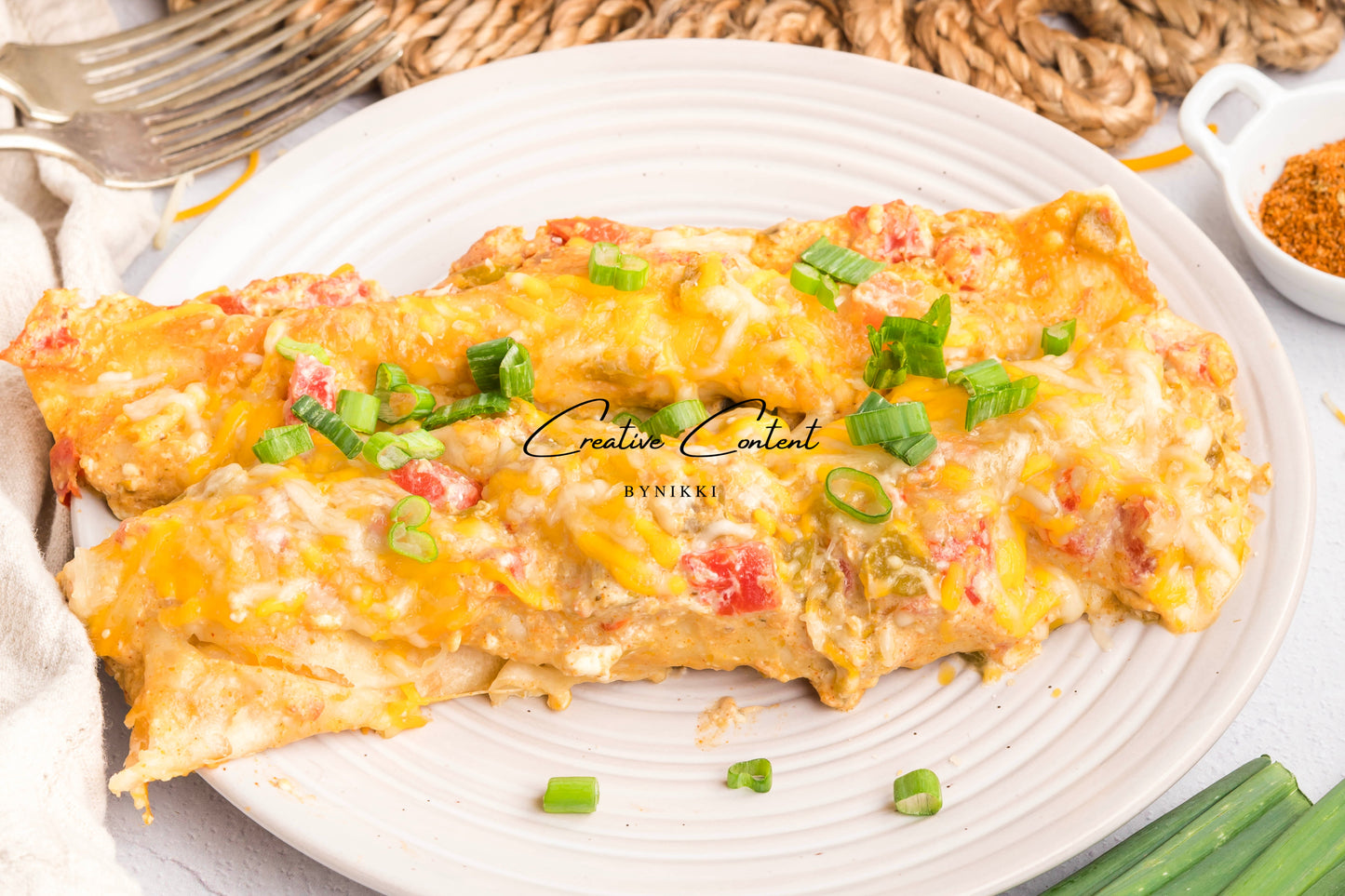 Cream Cheese Chicken Enchiladas   - Exclusive
