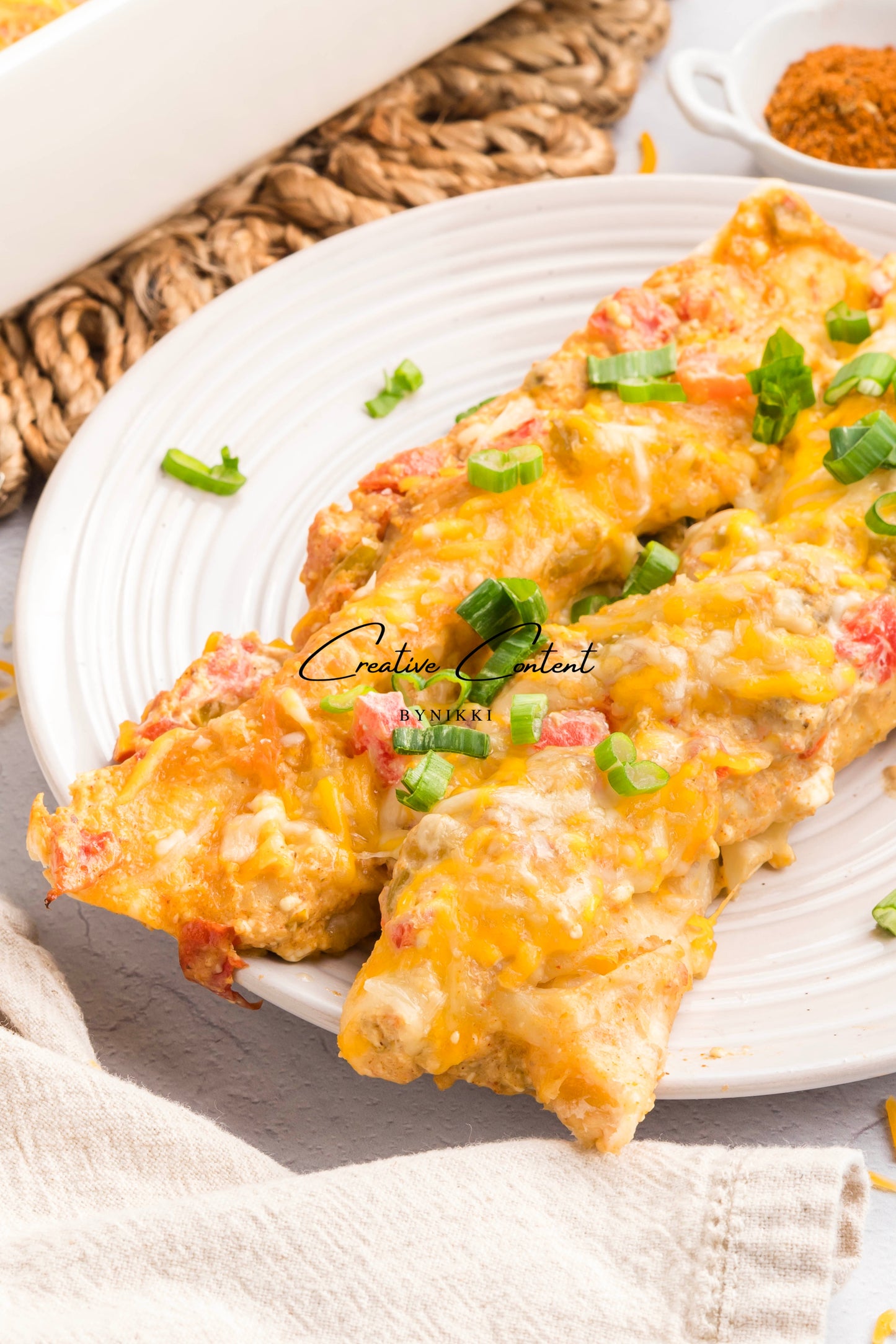 Cream Cheese Chicken Enchiladas   - Exclusive