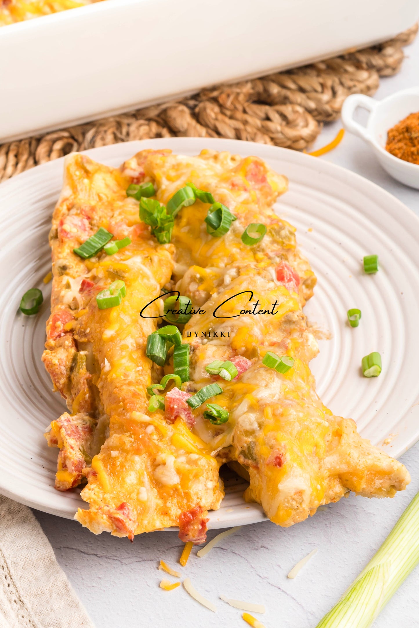 Cream Cheese Chicken Enchiladas   - Exclusive