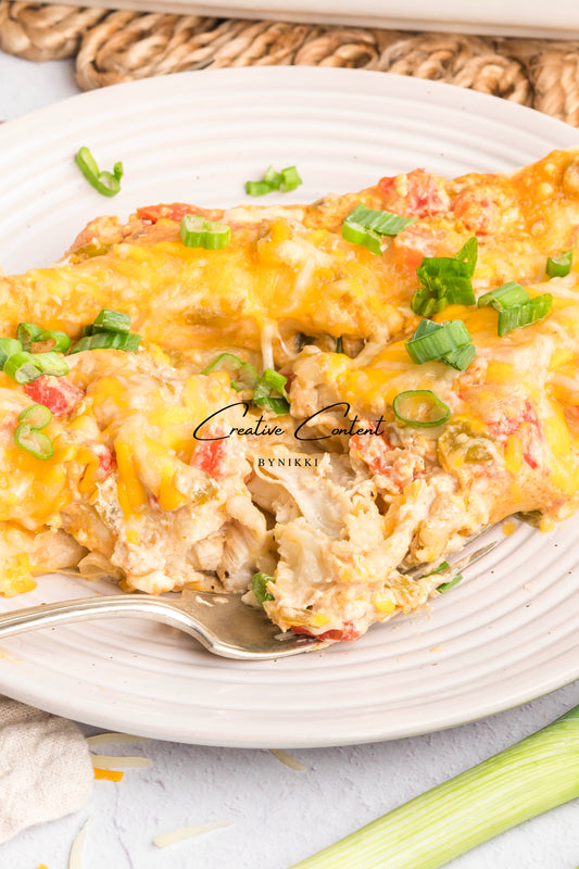 Cream Cheese Chicken Enchiladas   - Exclusive