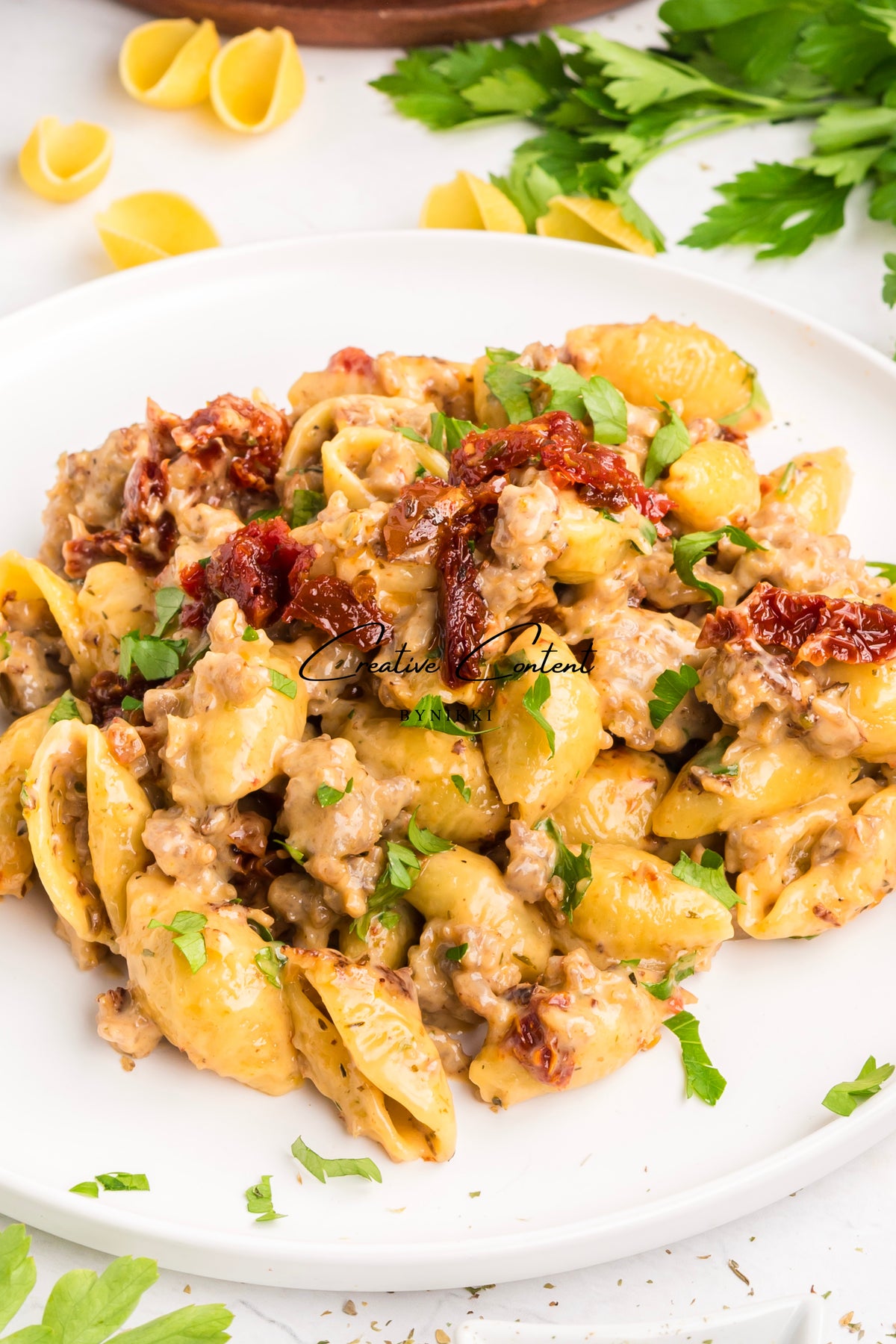 Creamy Shells and Sausage - Exclusive