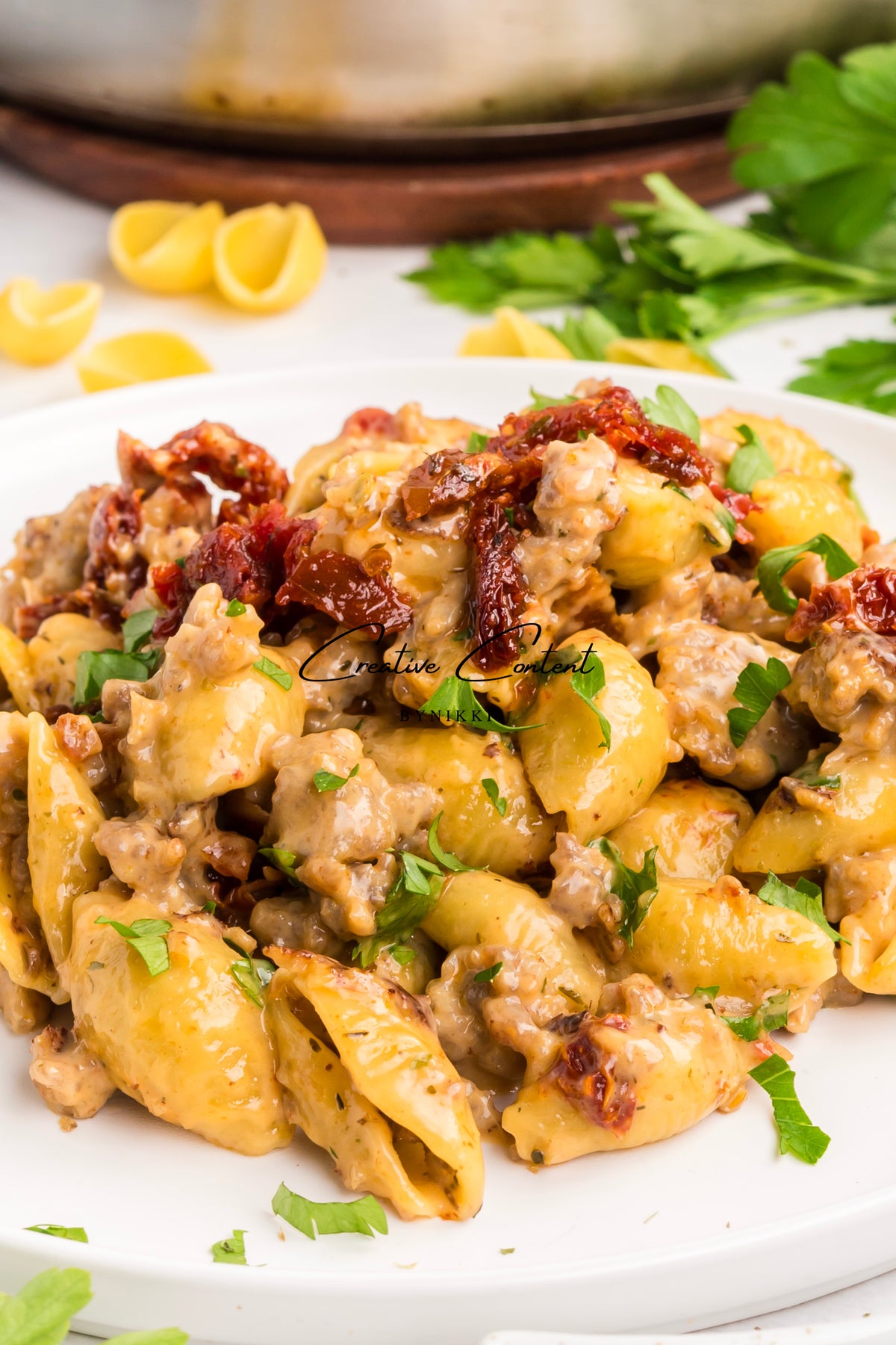 Creamy Shells and Sausage - Exclusive