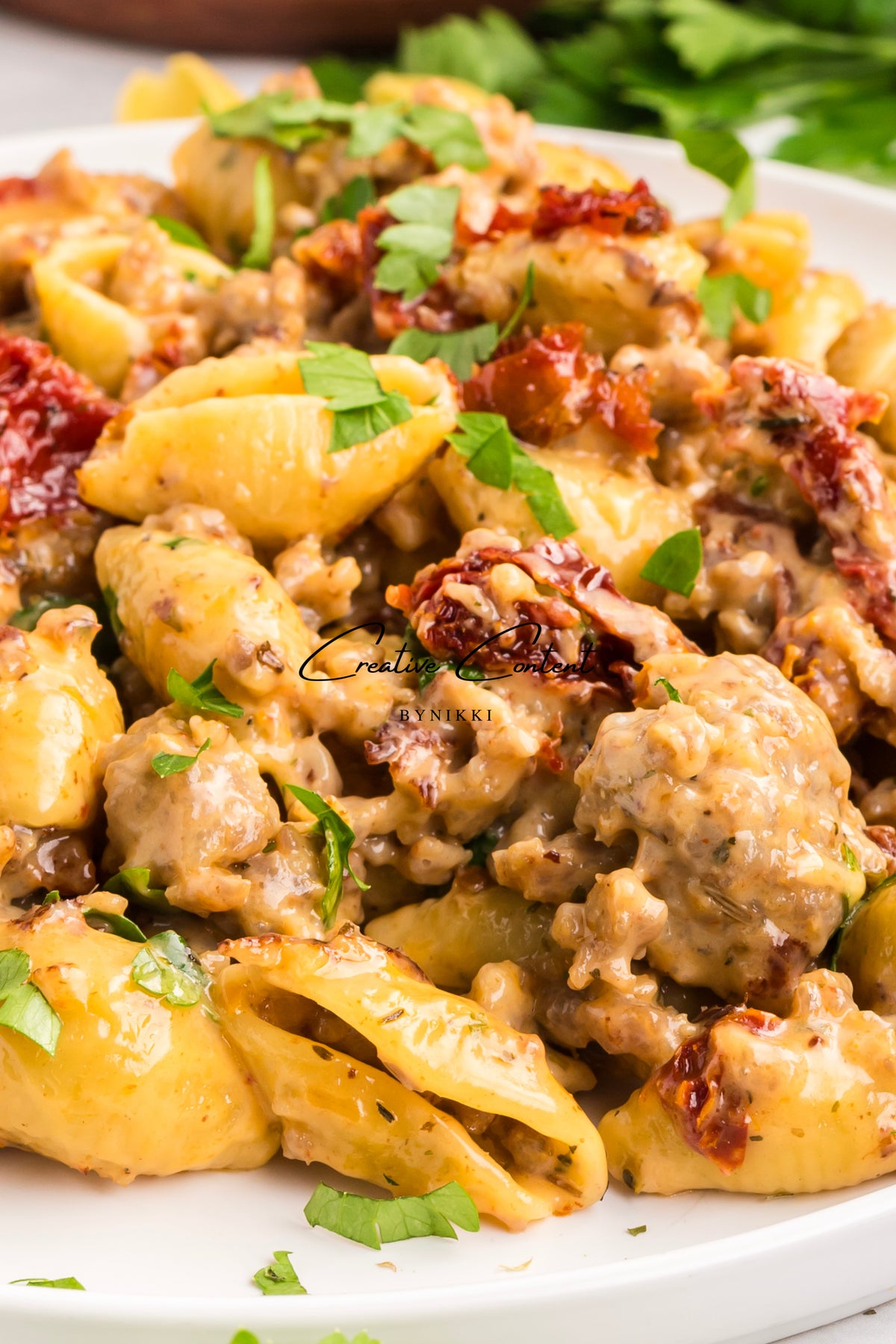 Creamy Shells and Sausage - Exclusive