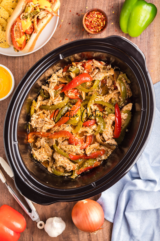 Crock Pot Chicken Philly Cheesesteak -  Exclusive