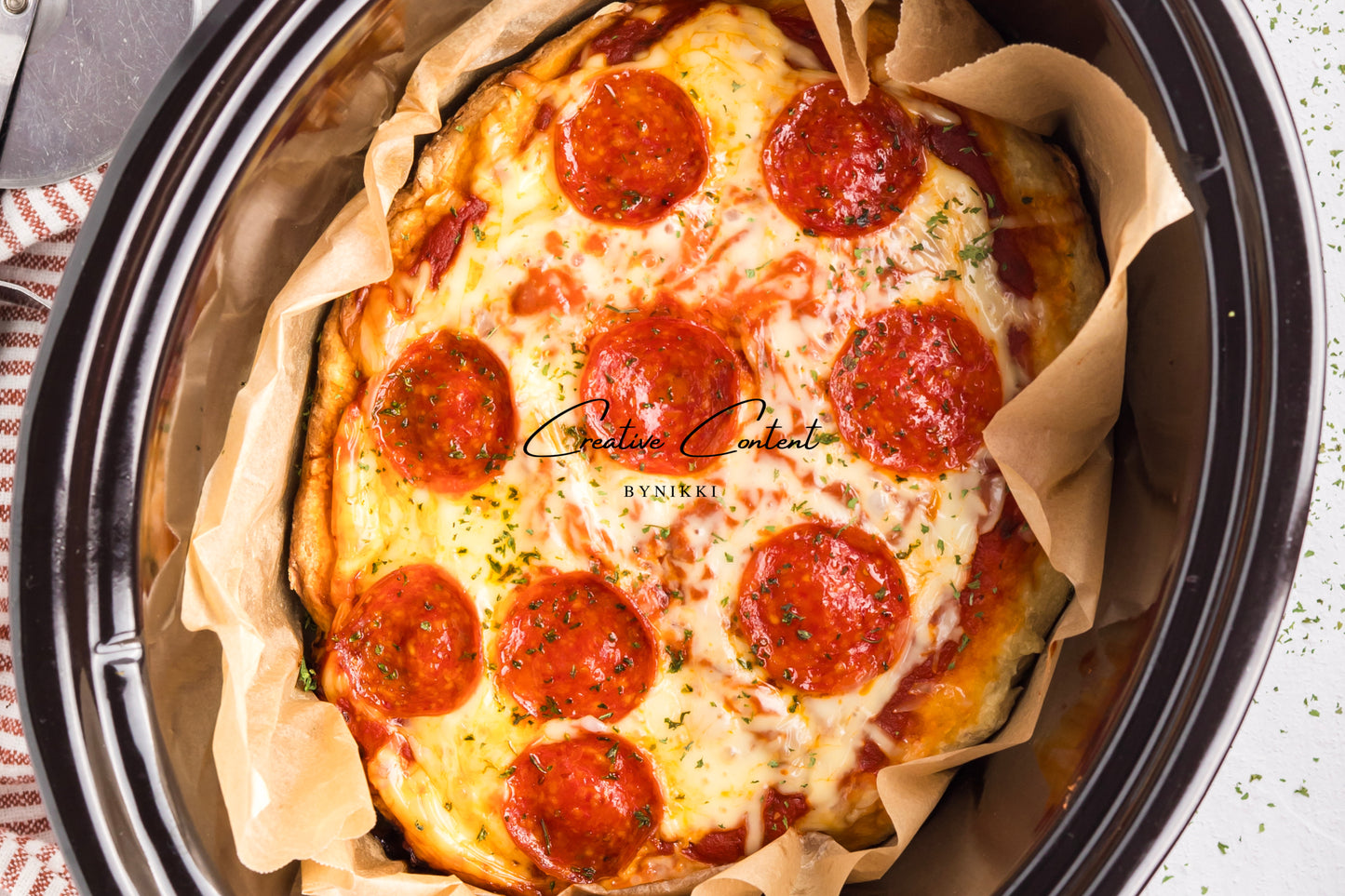 Crock Pot Deep Dish Pizza - Exclusive