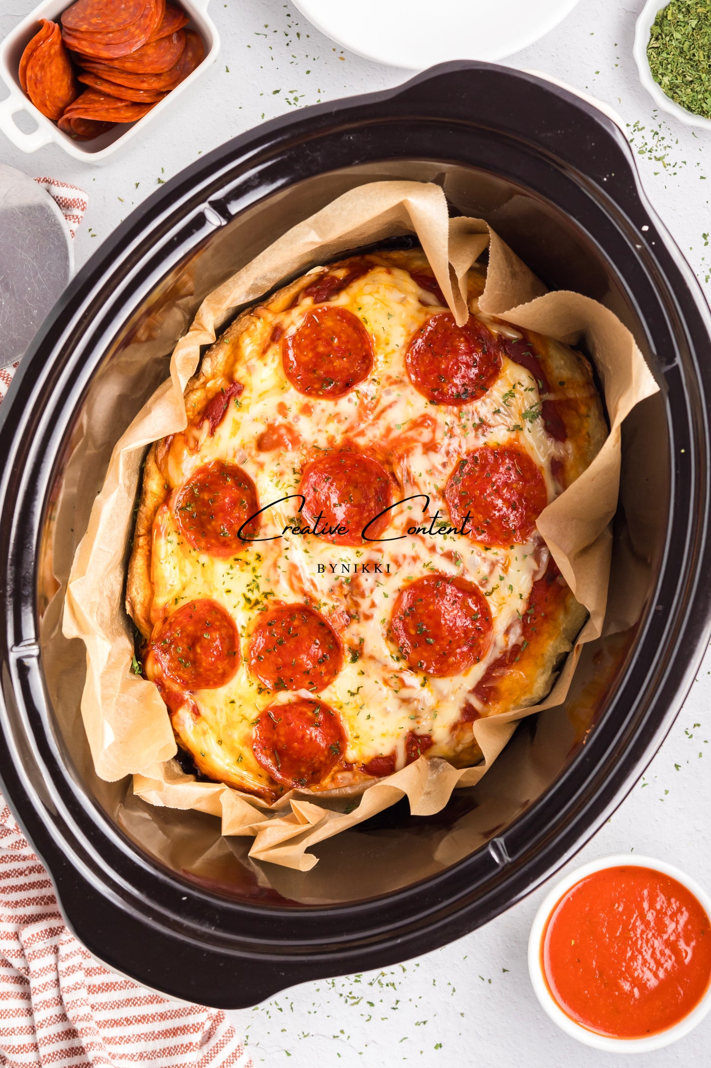 Crock Pot Deep Dish Pizza - Exclusive