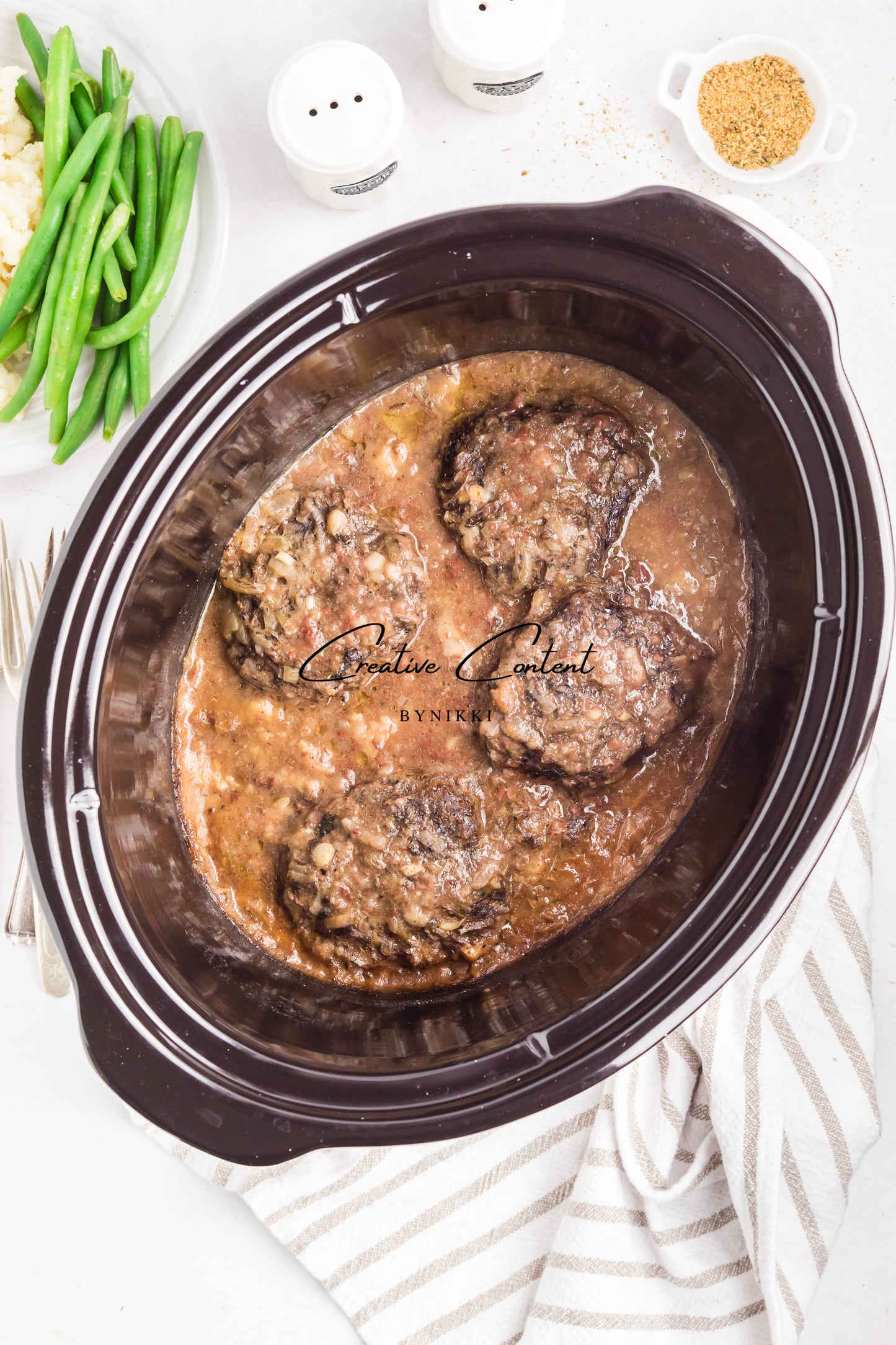 Crock Pot Hamburger Steaks - Exclusive