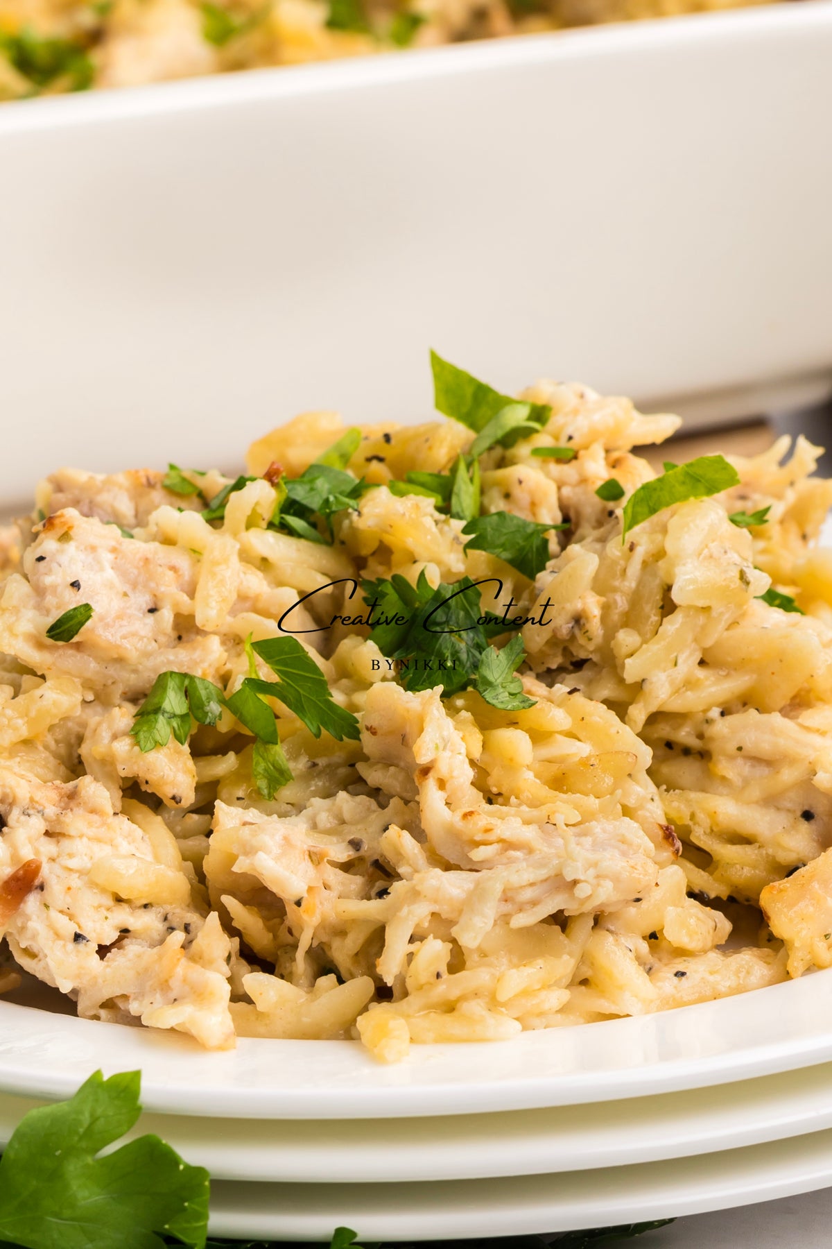 Dump and Bake Easy Creamy Pasta - Exclusive