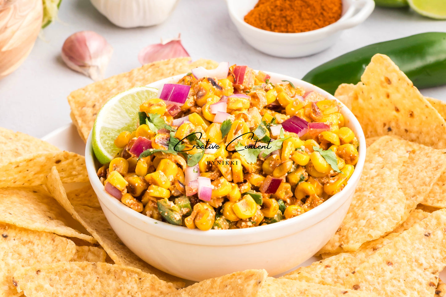 Elote Corn Dip - Exclusive (18 heroes - 9 white dish / 9 colorful dish)