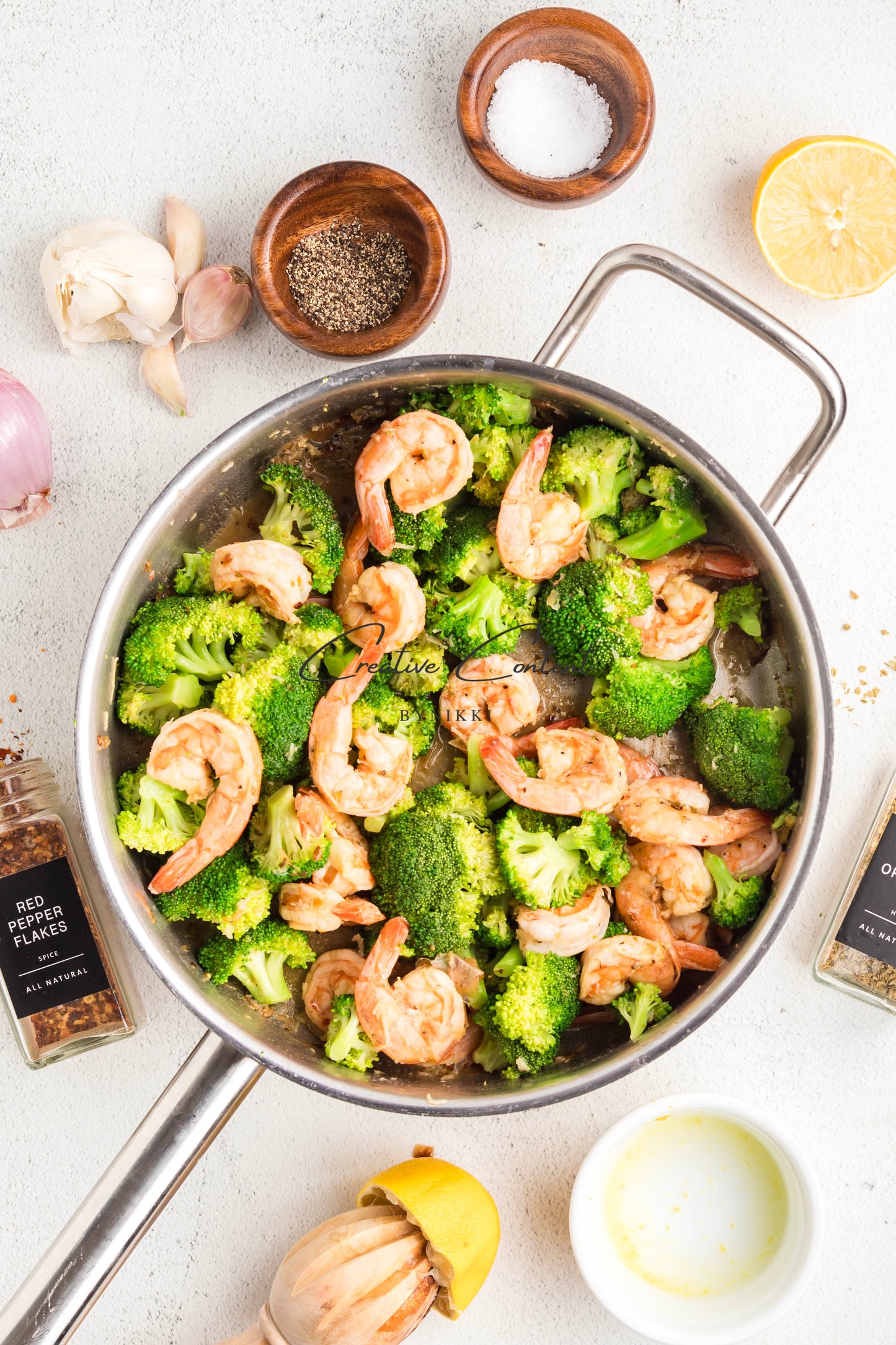 Garlic Butter Shrimp and Broccoli - Exclusive