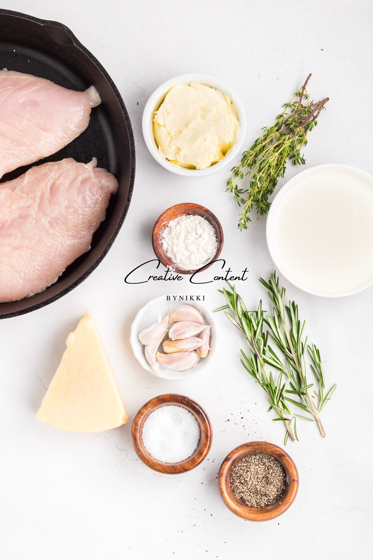 Garlic Herbed Roasted Turkey Breast With Rosemary Cream Sauce  - Exclusive