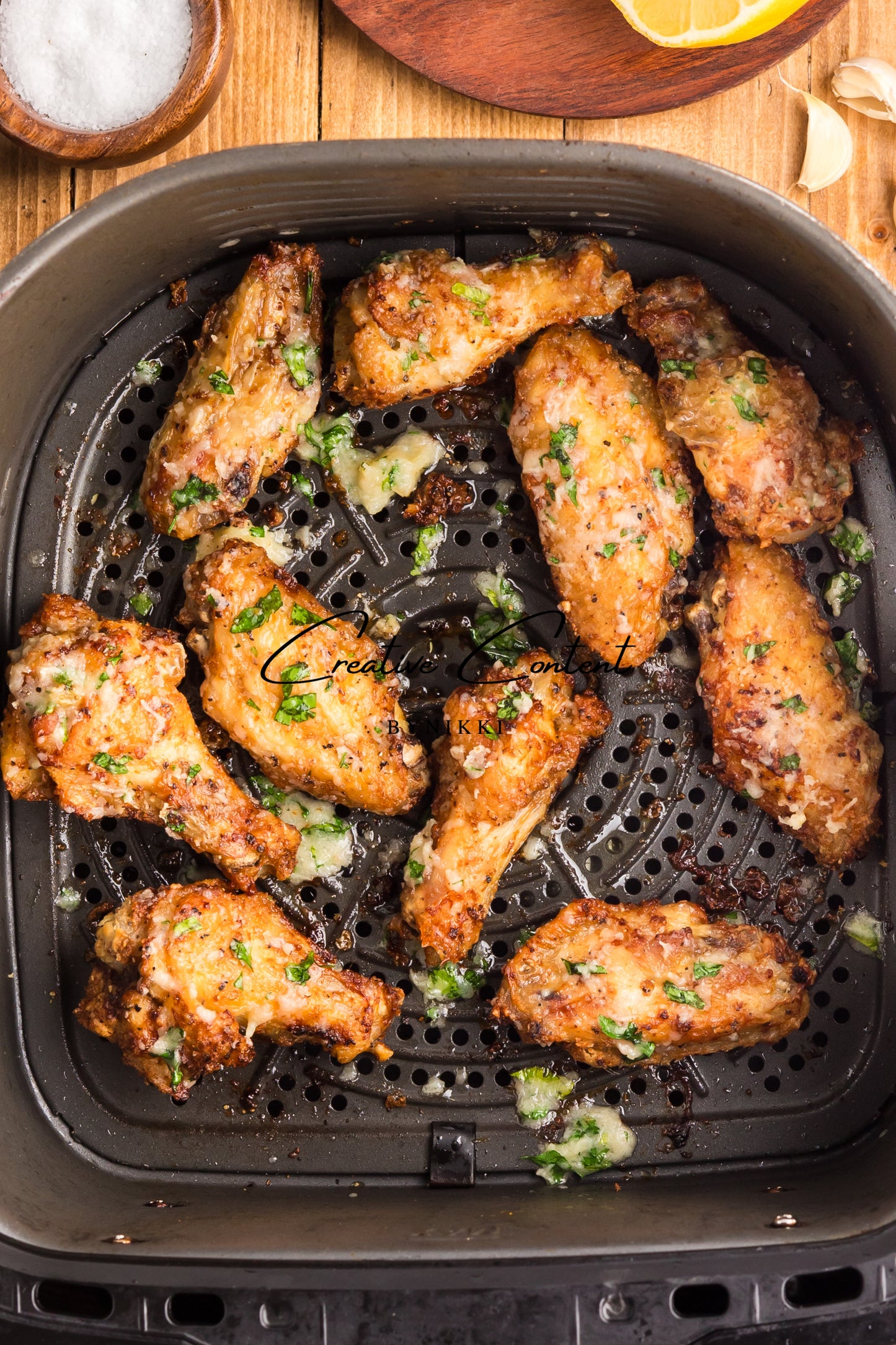 Air Fryer Garlic Parmesan Chicken Wings - Exclusive