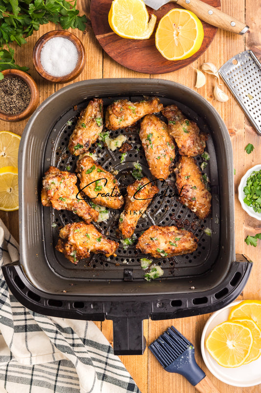 Air Fryer Garlic Parmesan Chicken Wings - Exclusive