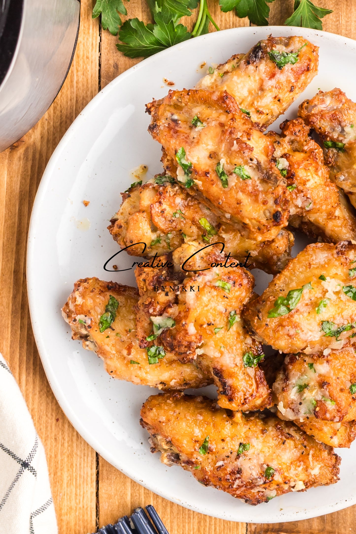 Air Fryer Garlic Parmesan Chicken Wings - Exclusive
