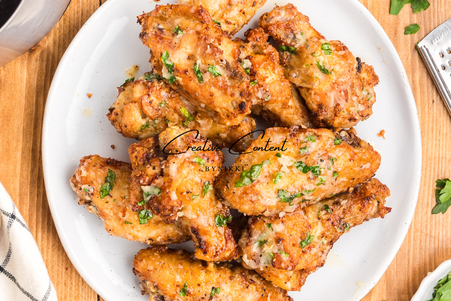Air Fryer Garlic Parmesan Chicken Wings - Exclusive