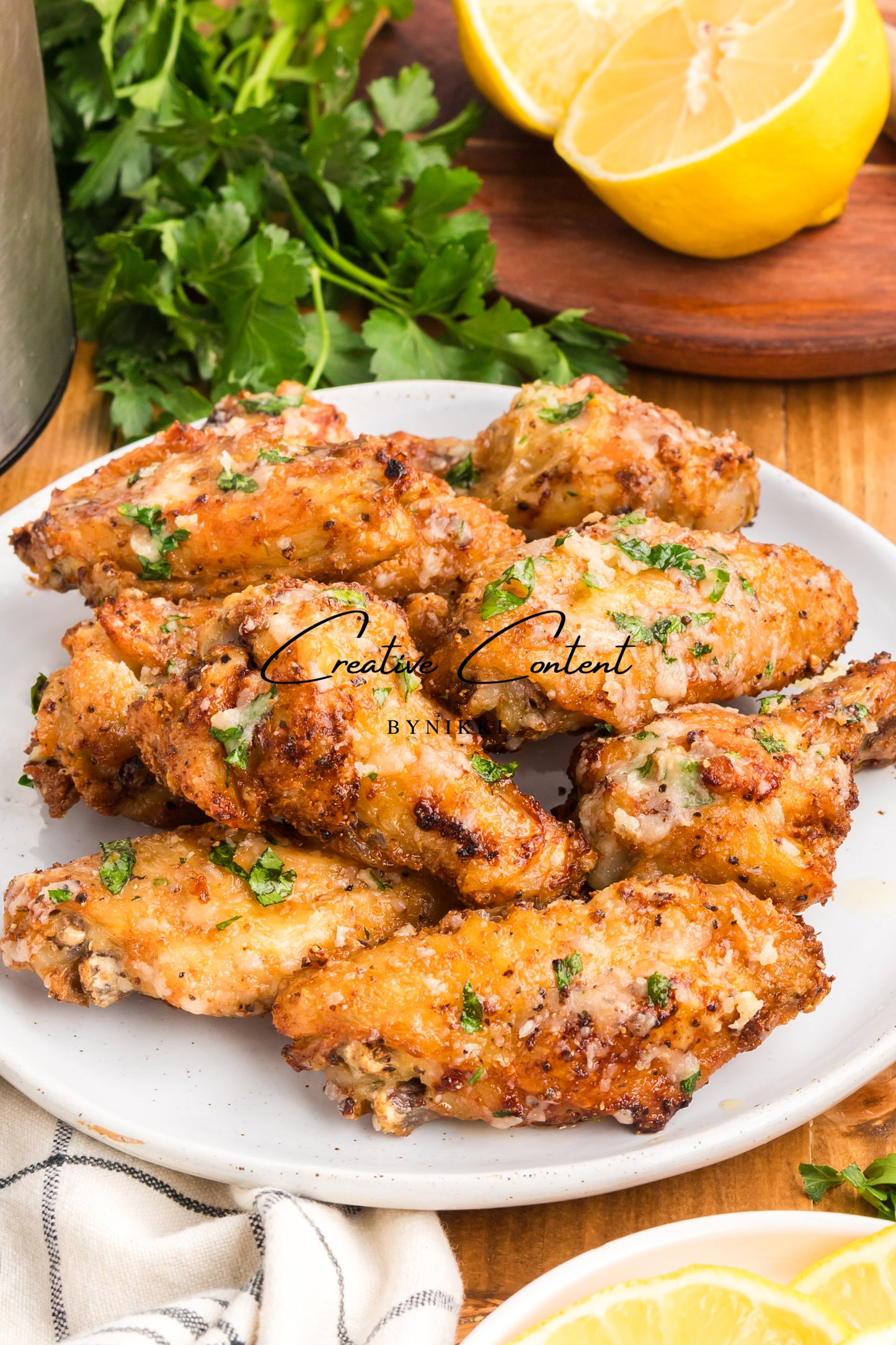 Air Fryer Garlic Parmesan Chicken Wings - Exclusive