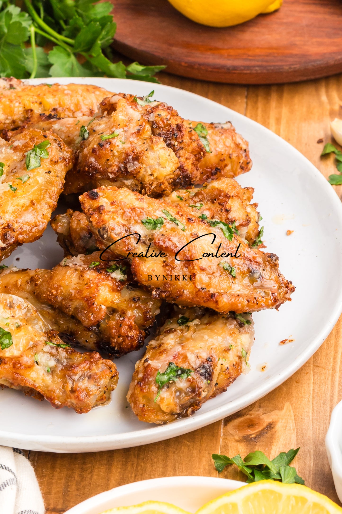 Air Fryer Garlic Parmesan Chicken Wings - Exclusive